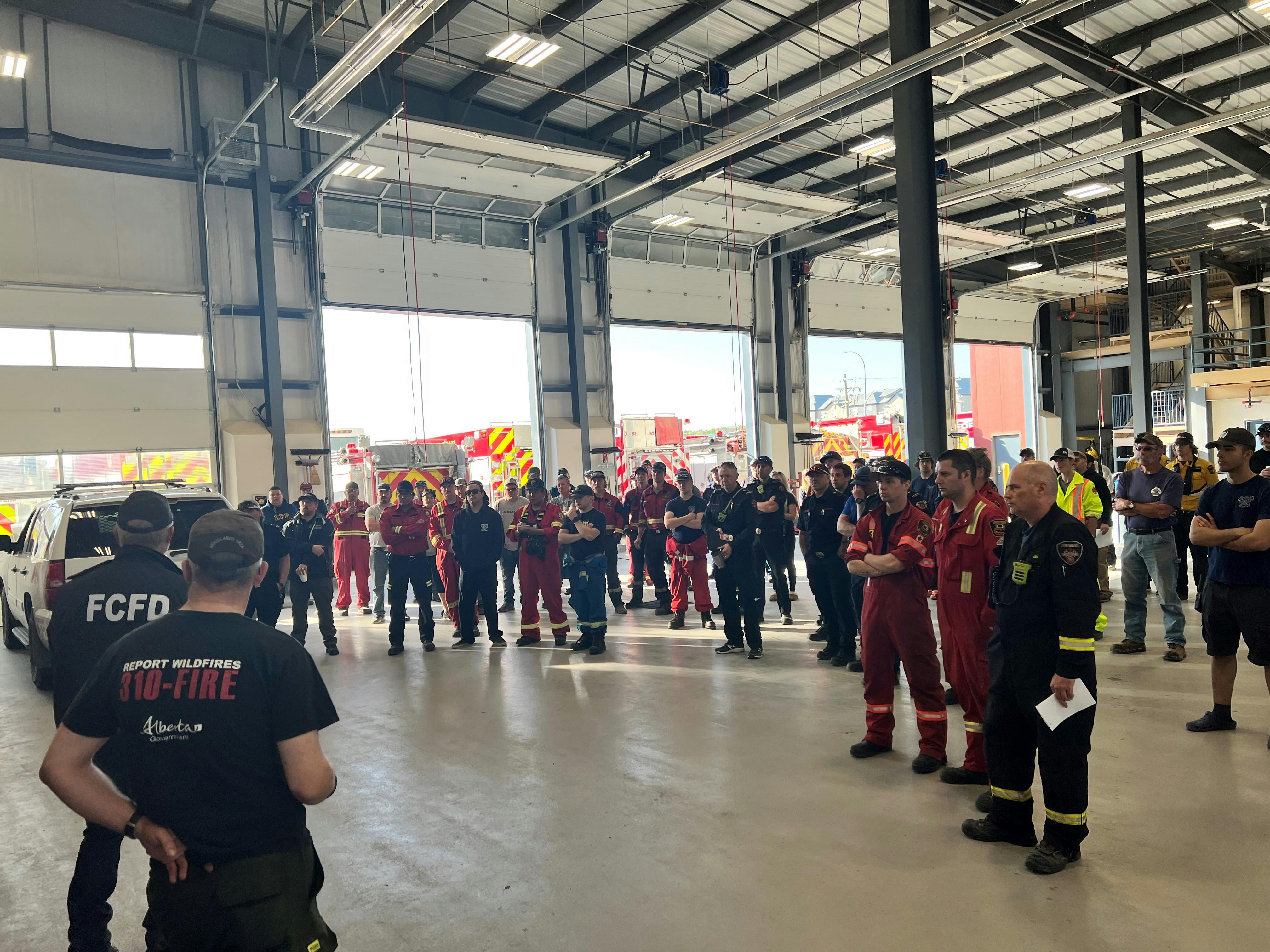 Fox Creek Fire Department morning briefing