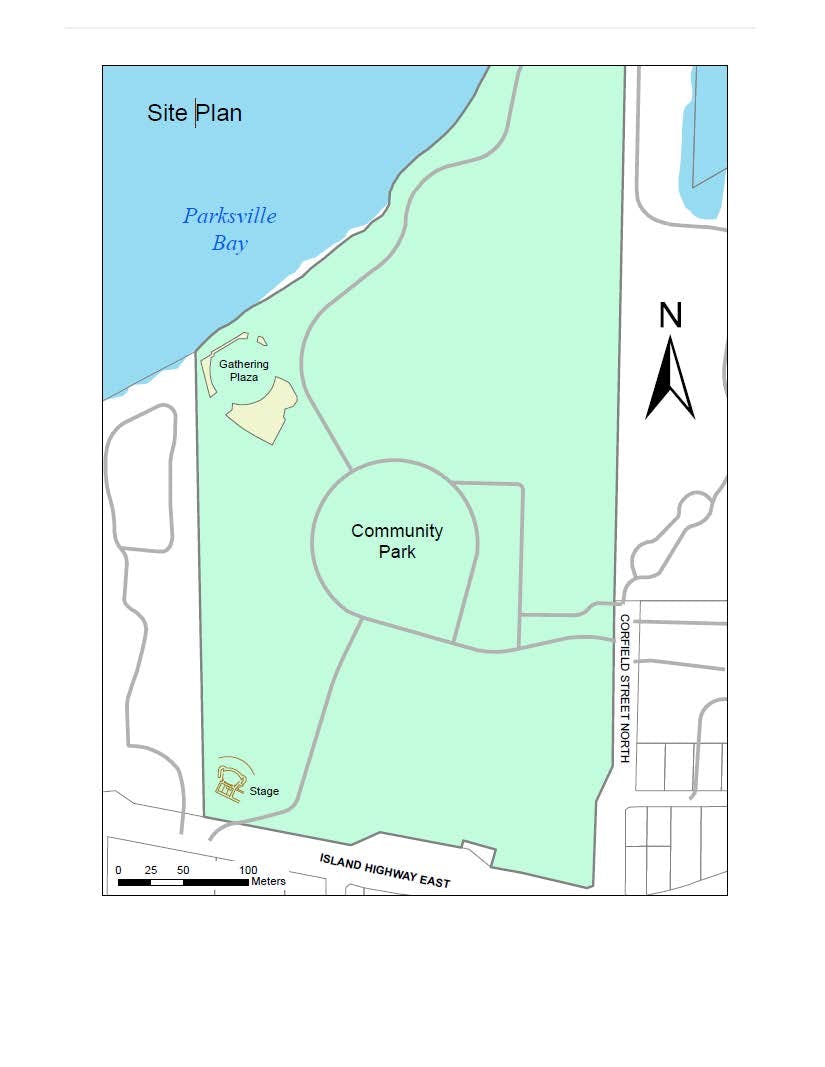 Parksville site plan concepts