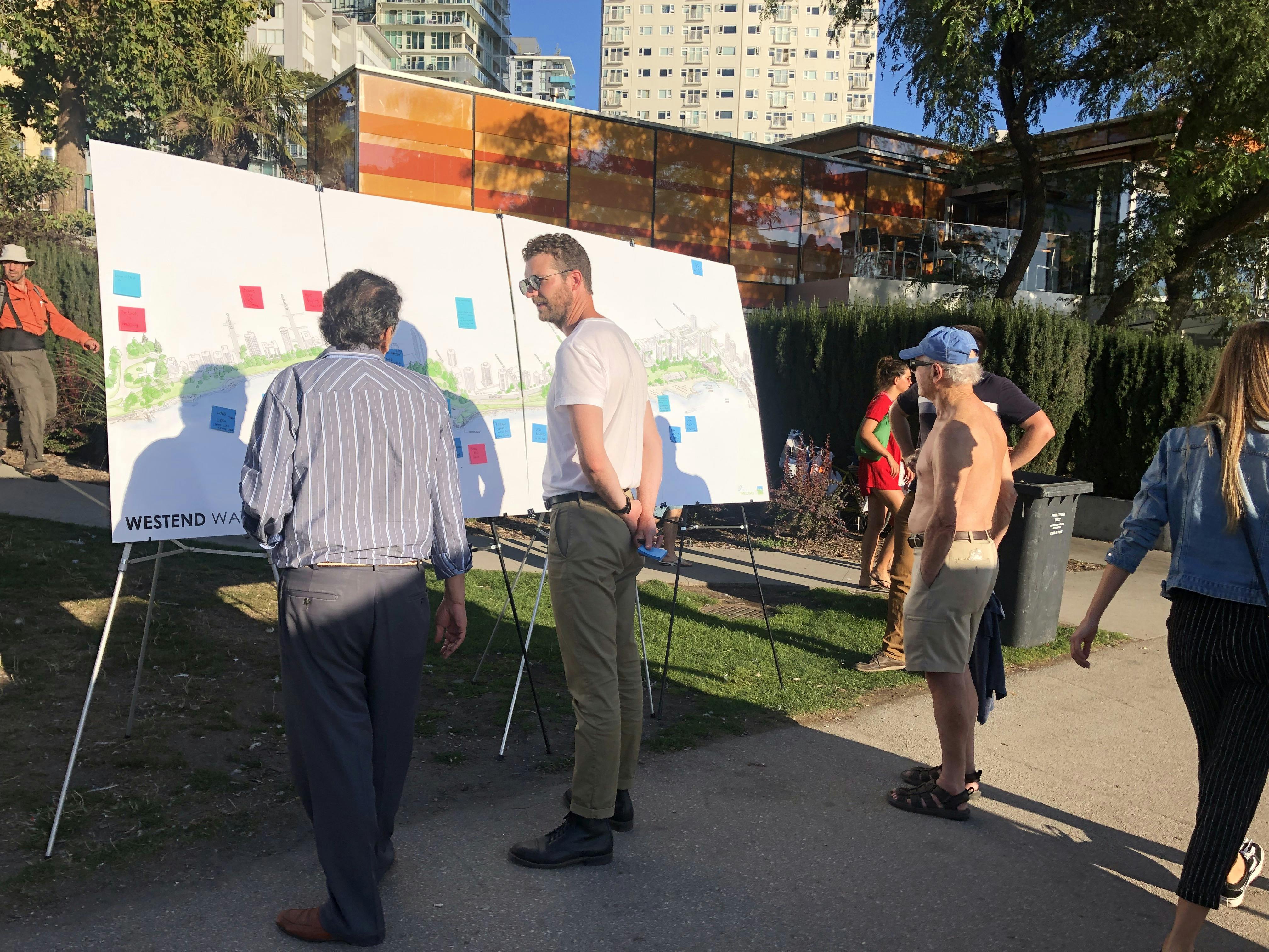 Conversations with People at the English Bay Pop-Up