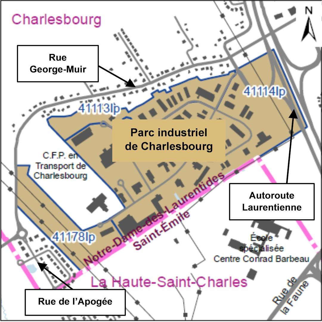 Carte des zones concernées