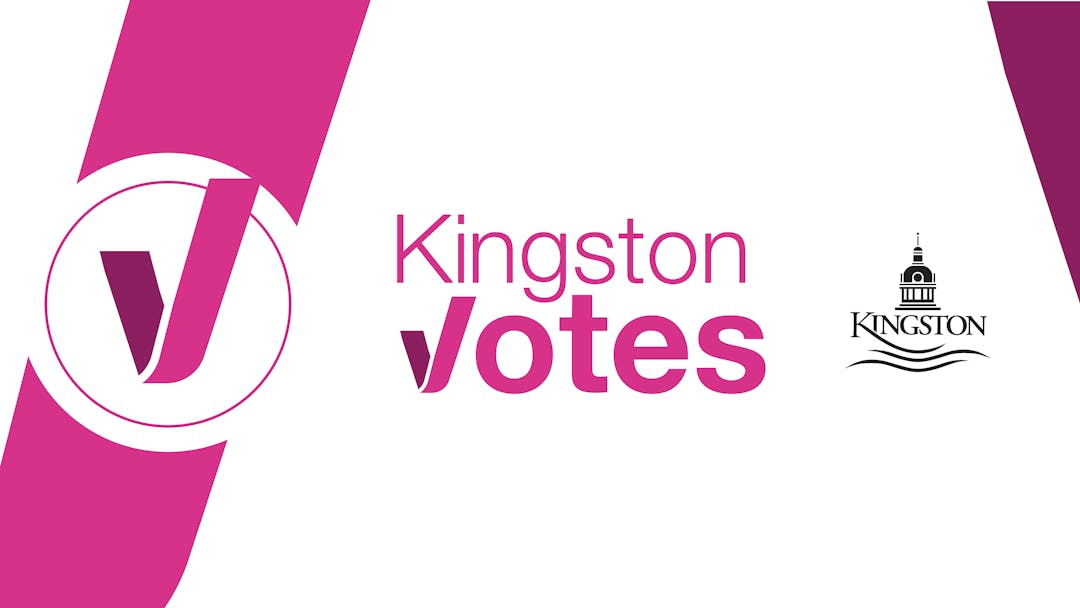 Municipal Elections. Voting 101 - What you need to know. Kingston Votes logo.