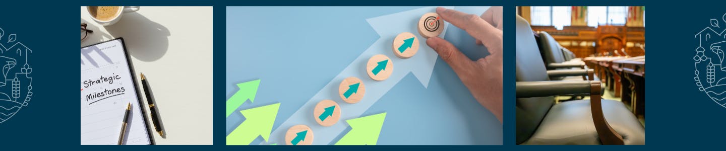 Picture of strategic plan brainstorming