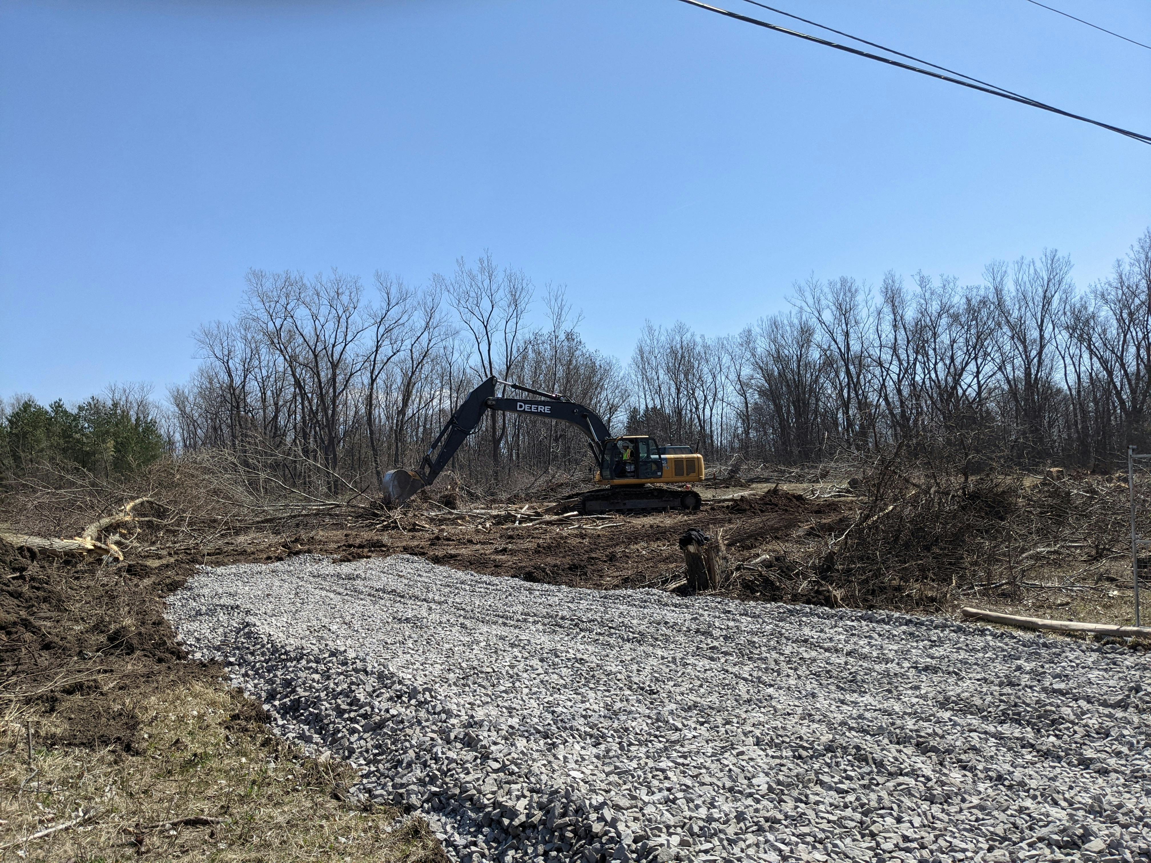 Pre-construction Clearing (April 8)