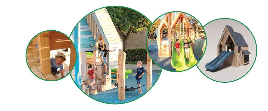 Examples of a junior tower/play hut