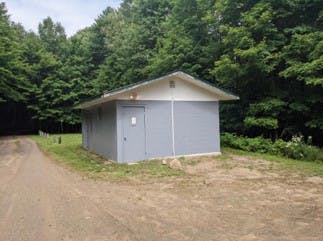 Washrooms and storage shed