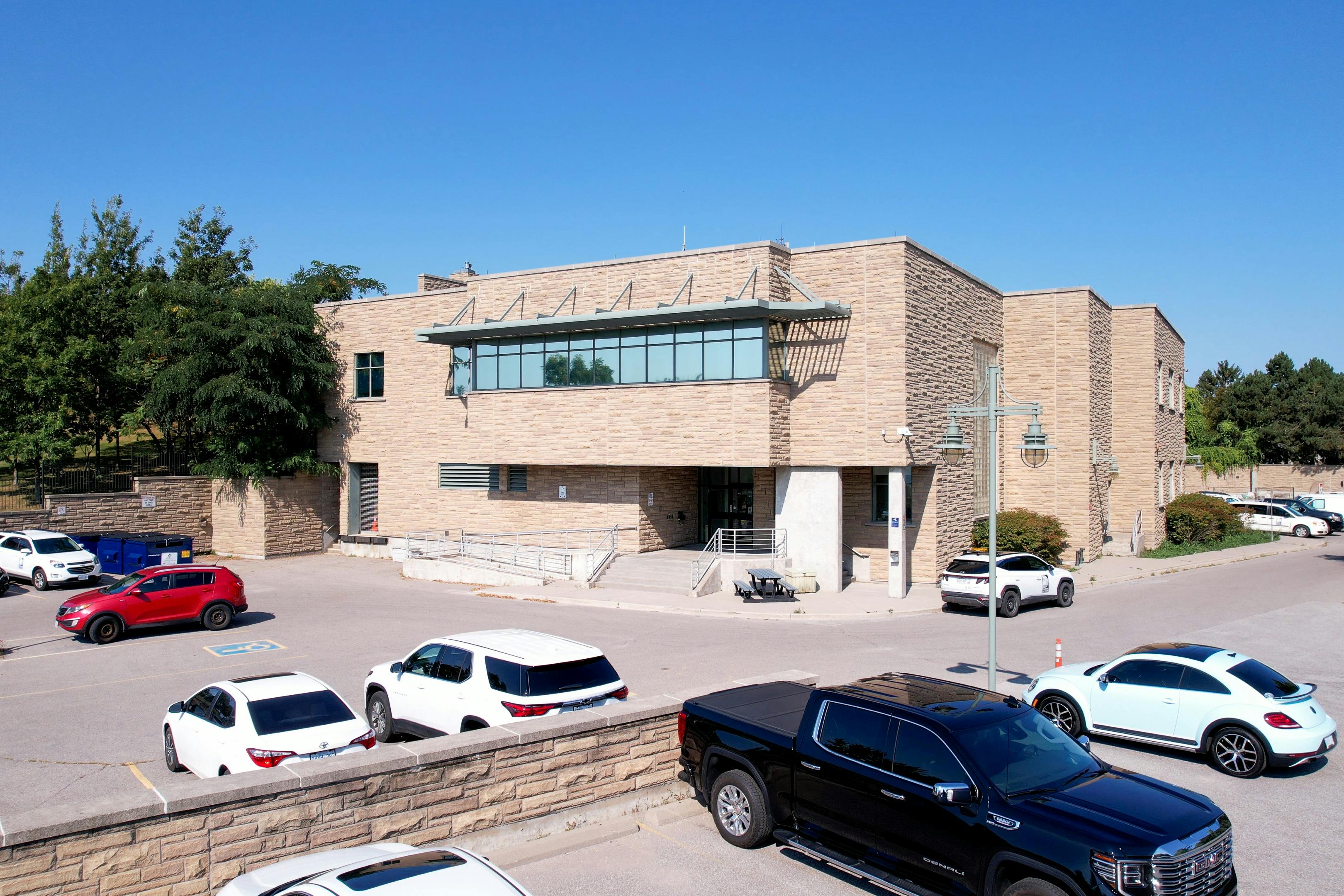 Outside of the Ajax Water Supply Plant.