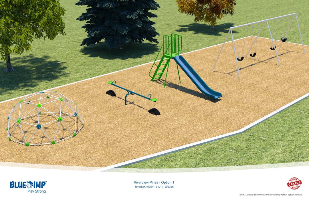 Playground equipment to replace the current structure in Riverview Pines subdivision