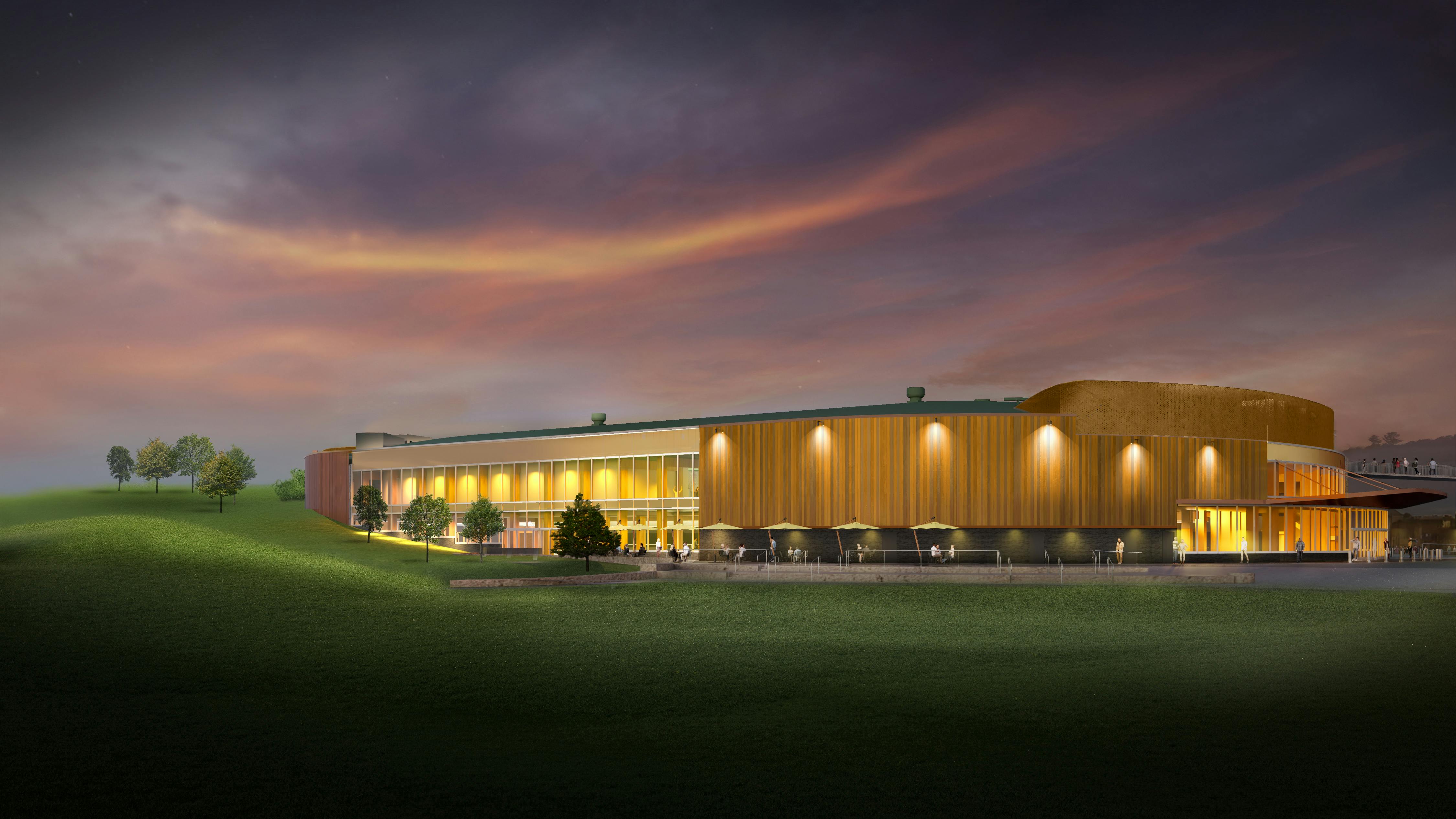 Exterior Event Centre Rendering
