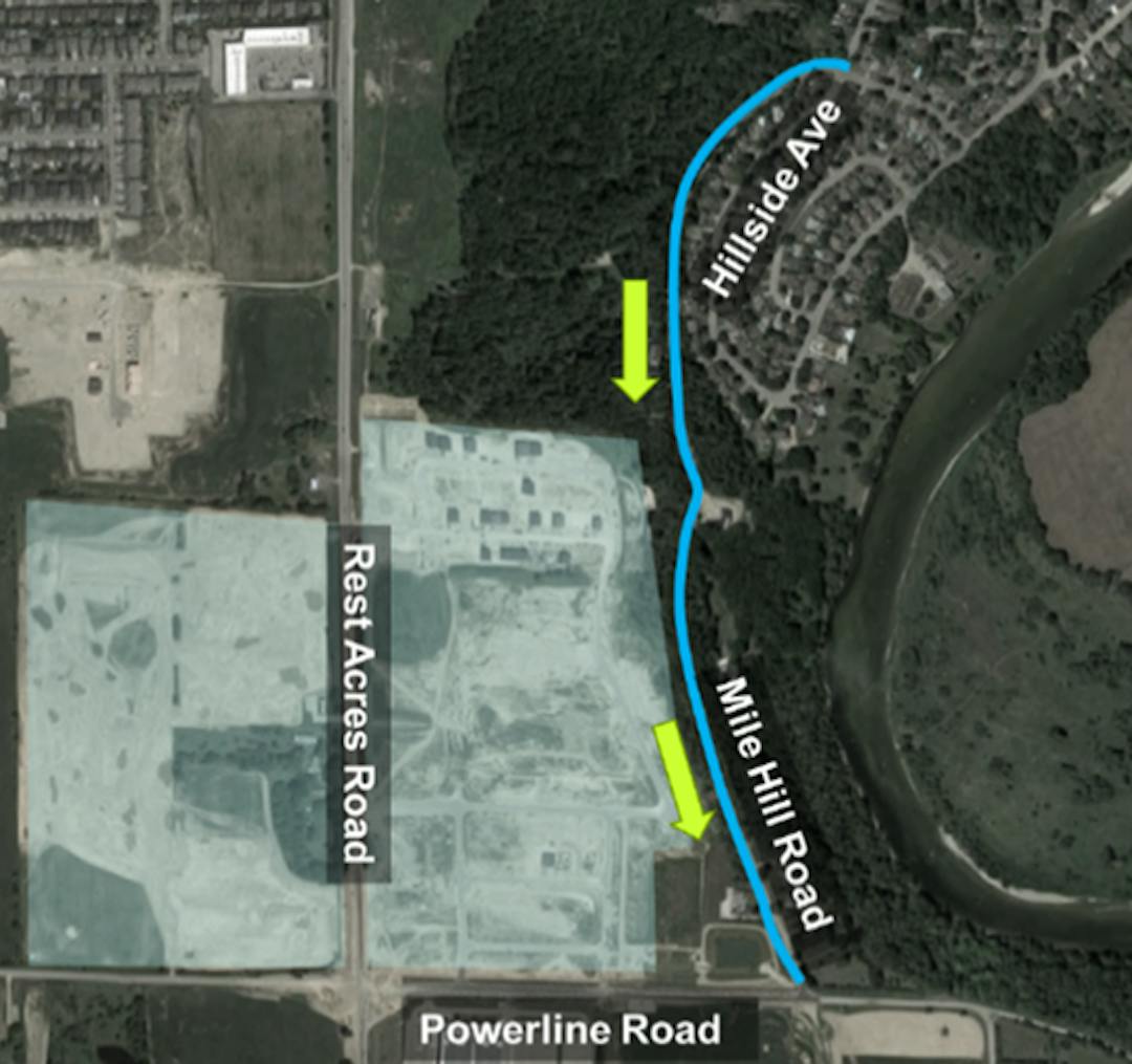 Mile Hill Road Map