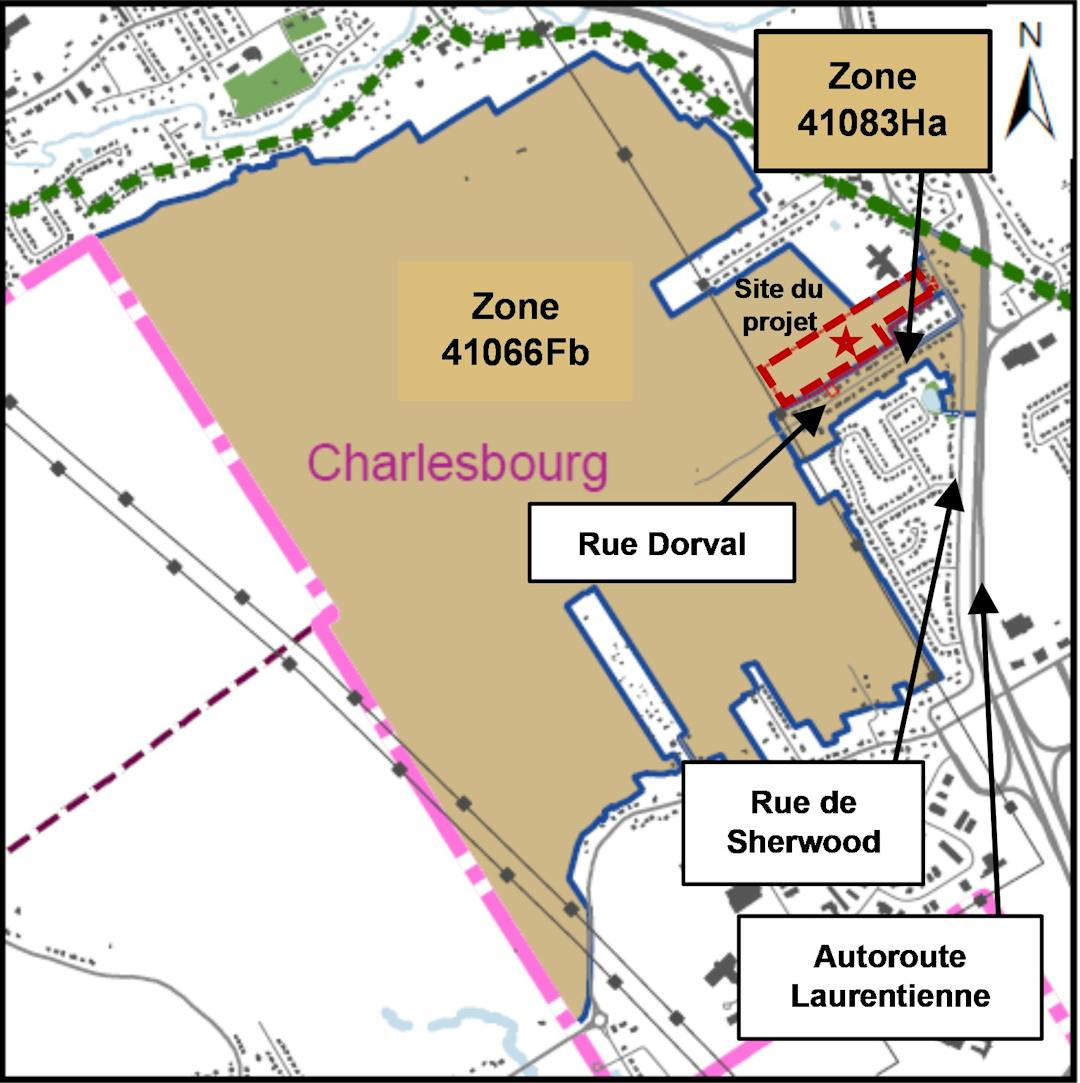 Carte du site concerné