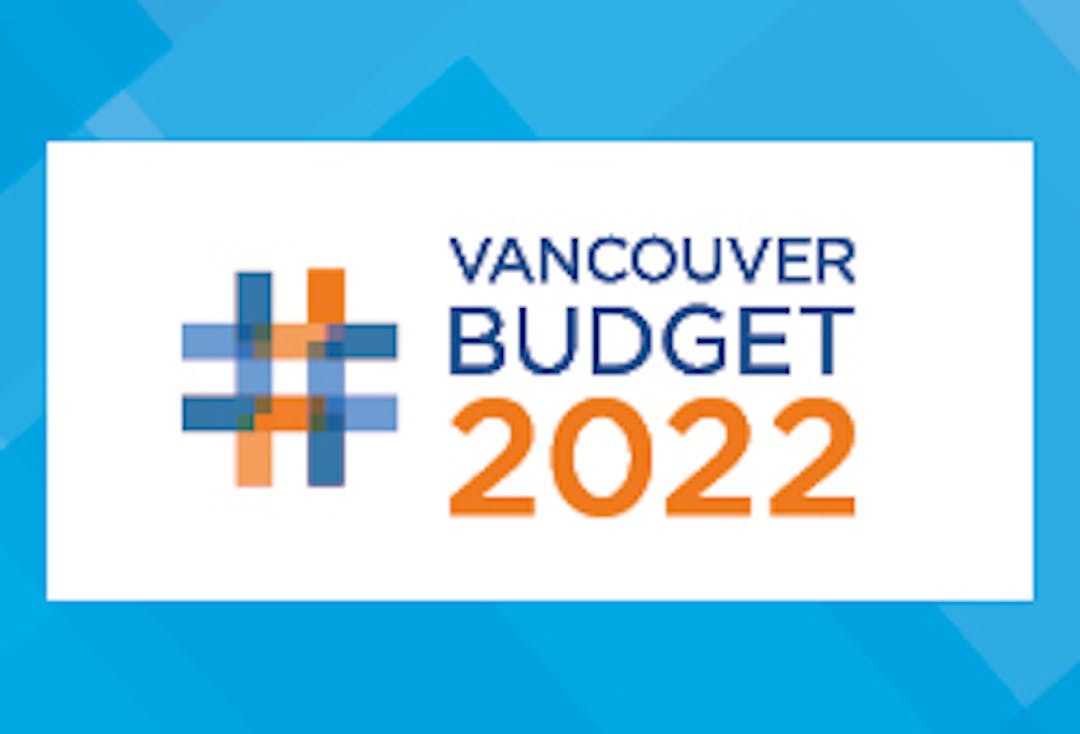 Vancouver Budget 2022 brand