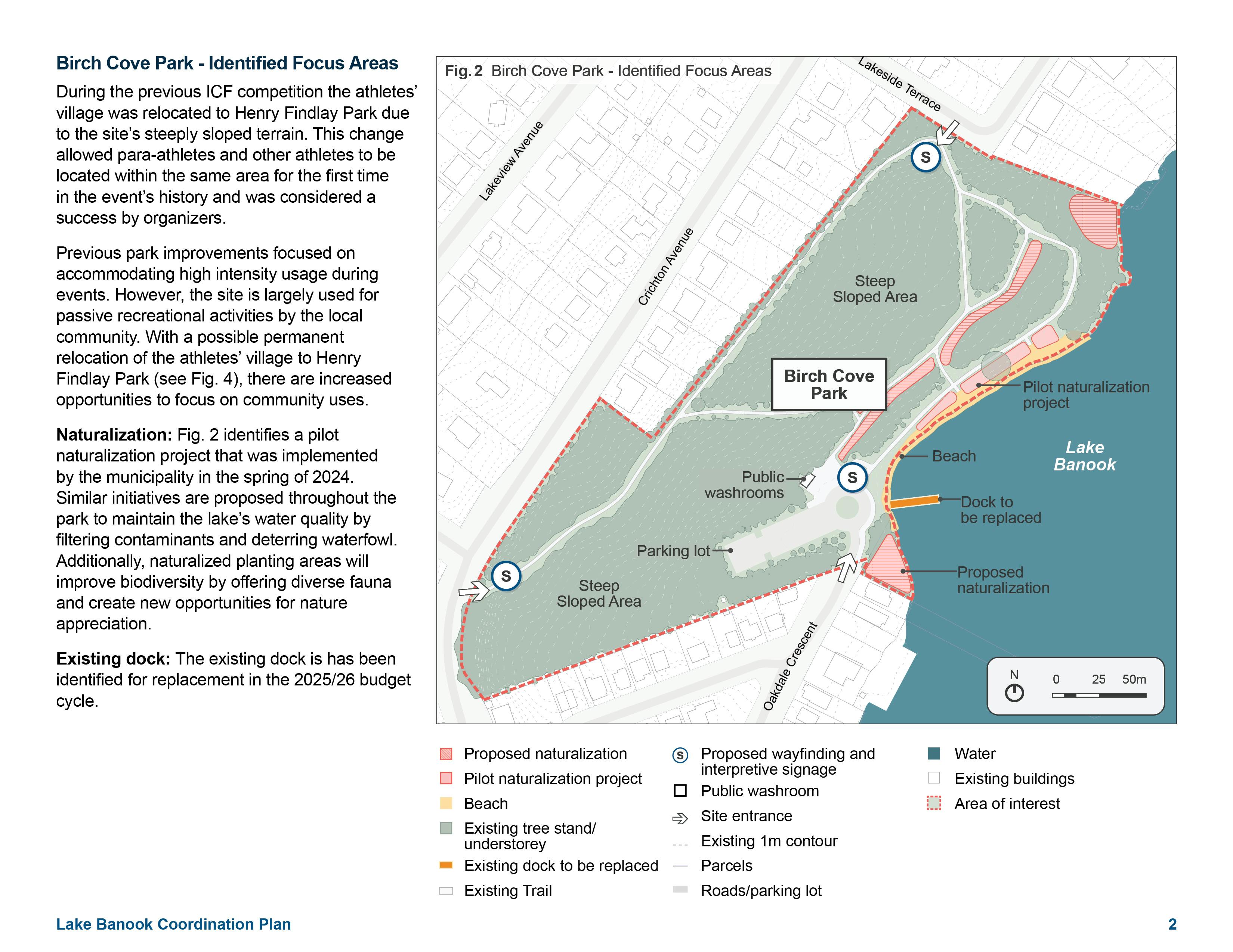 Figure 2 - Birch Cove Park - Identified Focus Areas