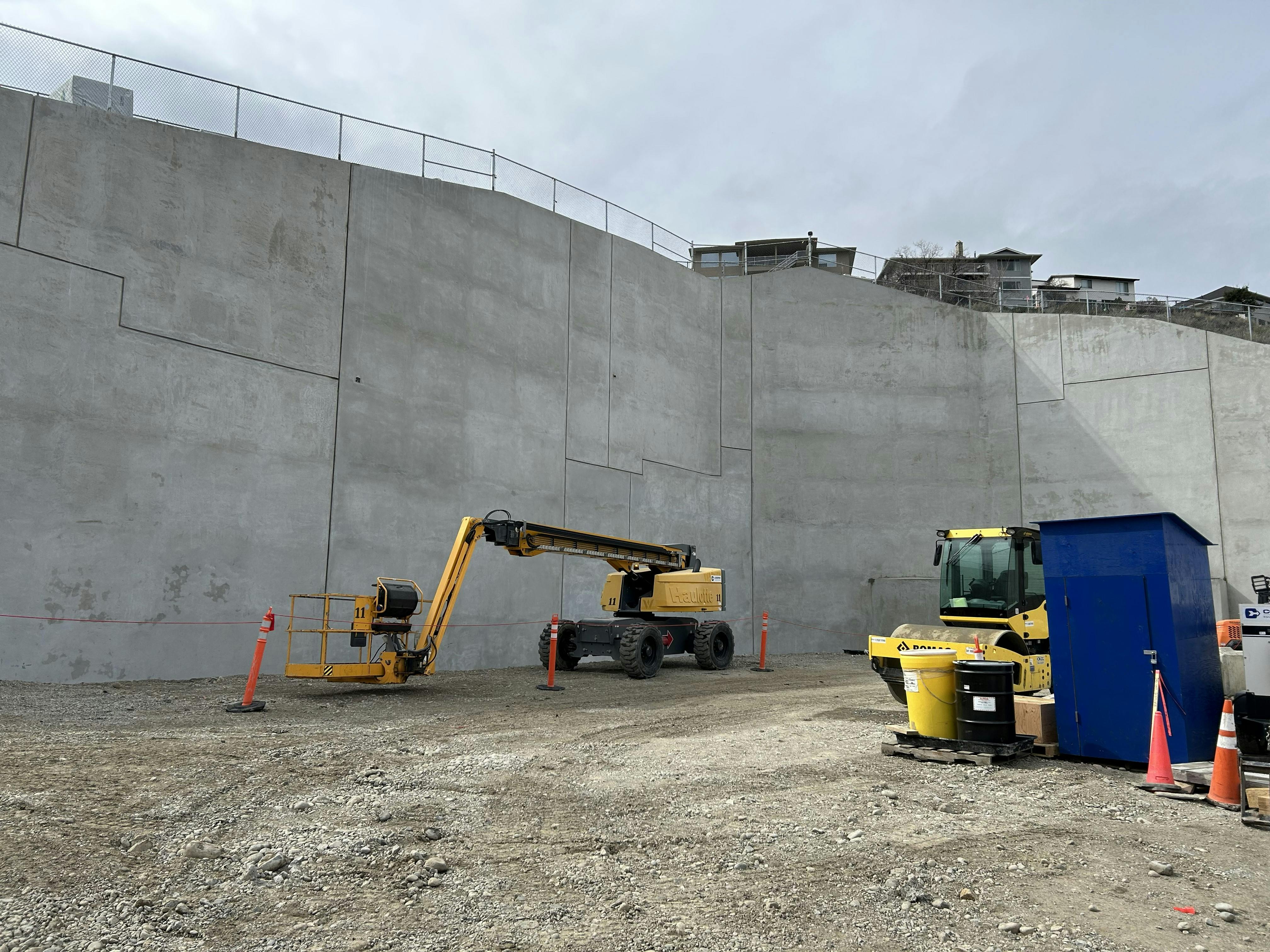 April 2026 - retaining wall completed