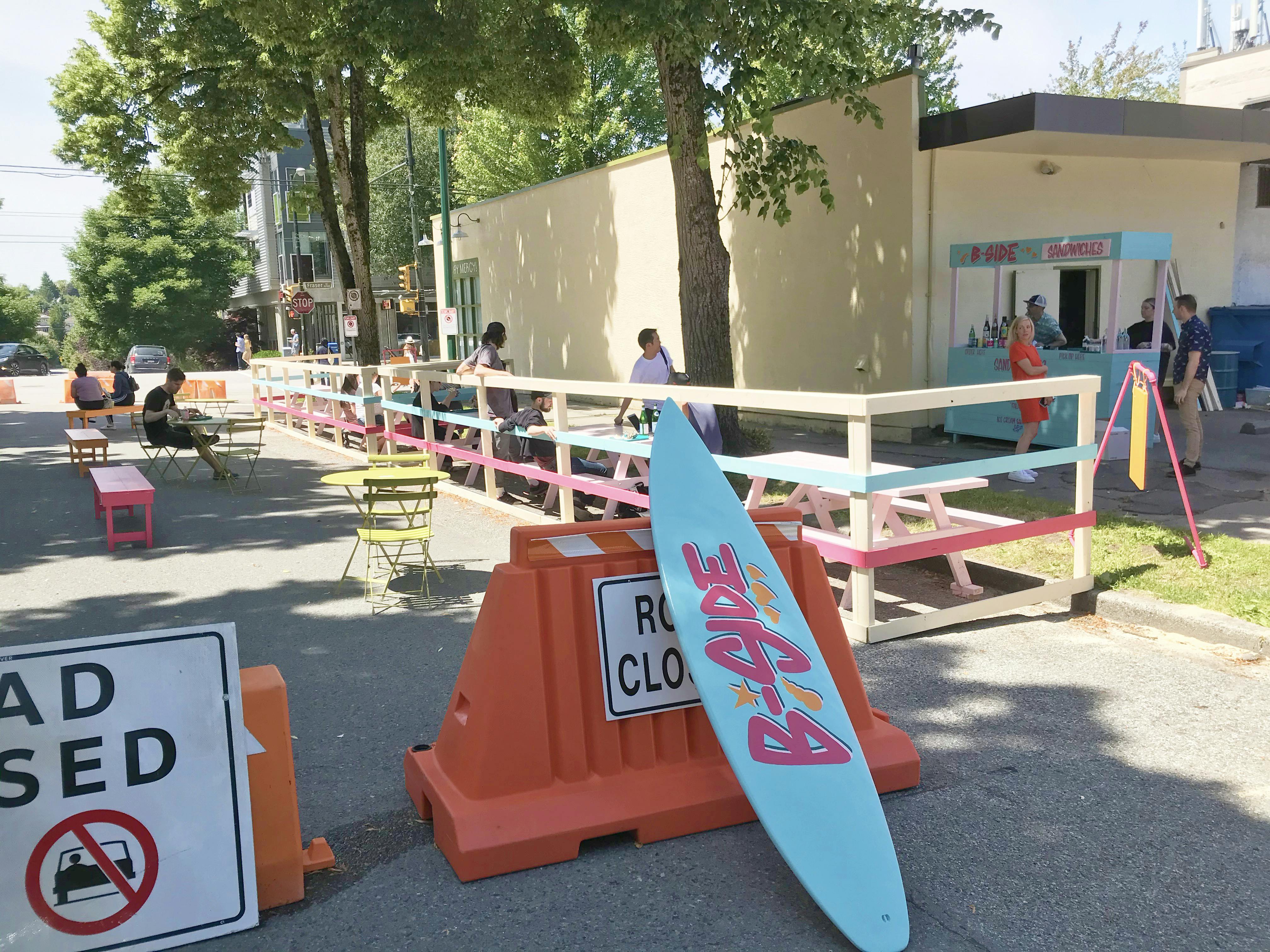 27th & Fraser Pop-up Plaza