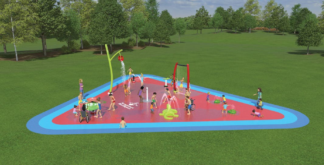 Rendering of the Jumpstart Splash Pad