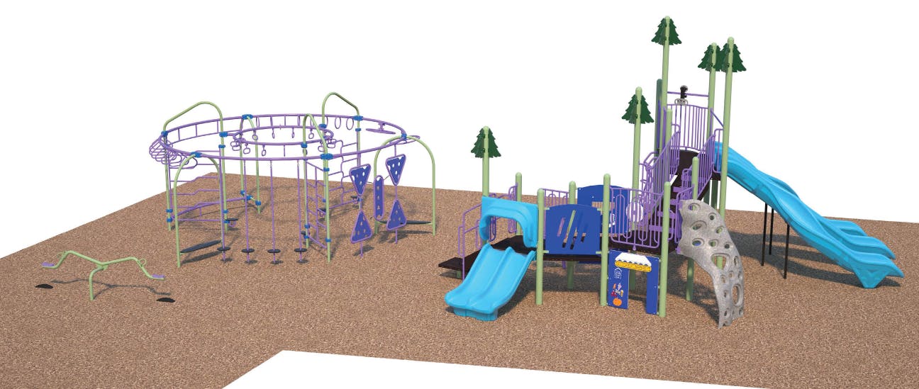 Play structure design rendering