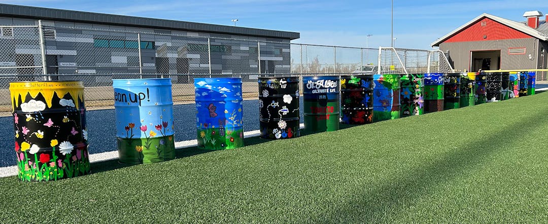 2024's painted garbage can entries