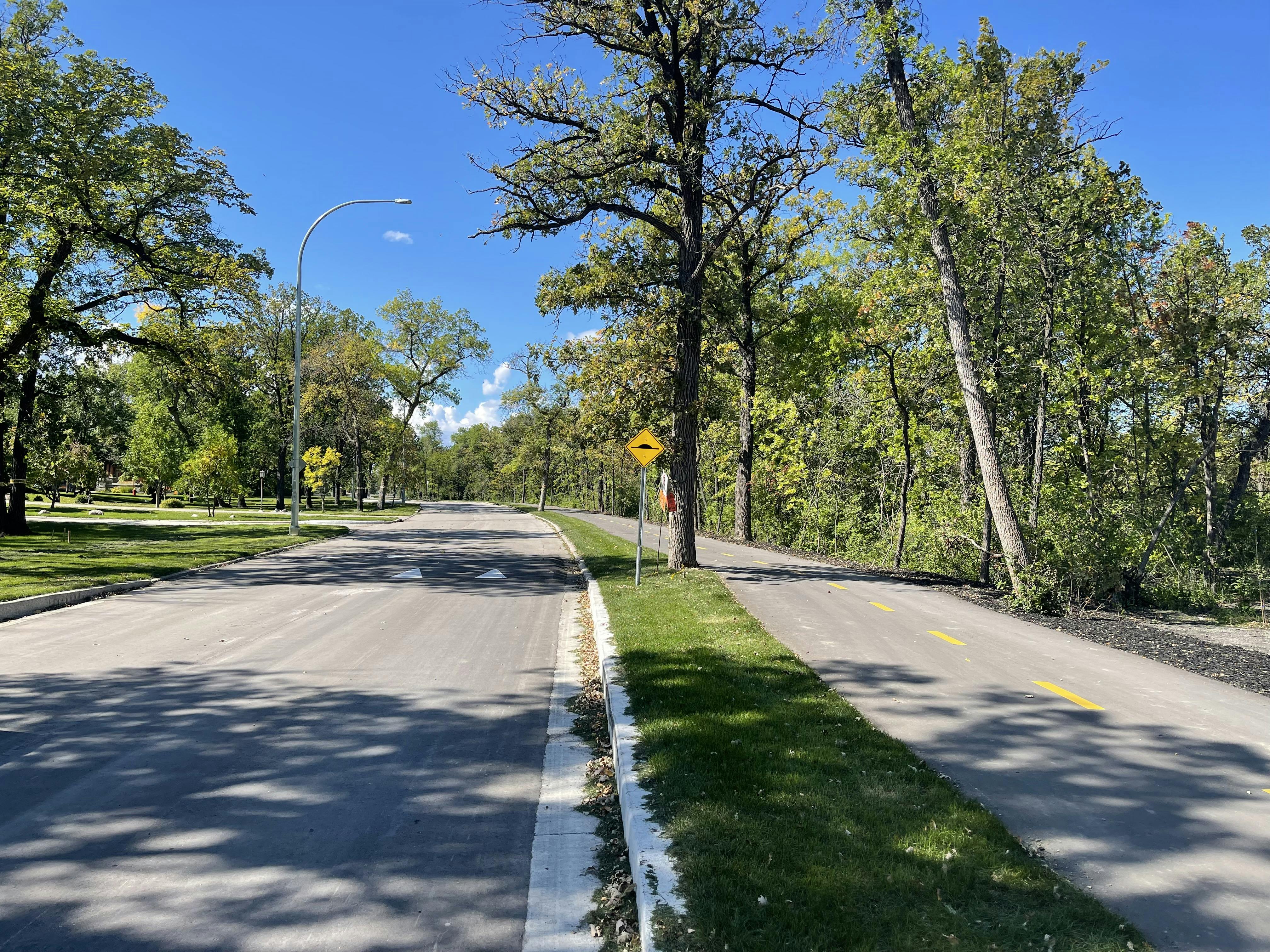 Roadway and path works complete - September 2021