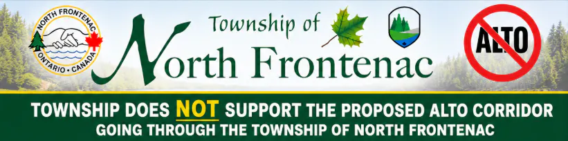 Banner photo with Township Logo and ALTO crossed out saying the Township does not support ALTO 