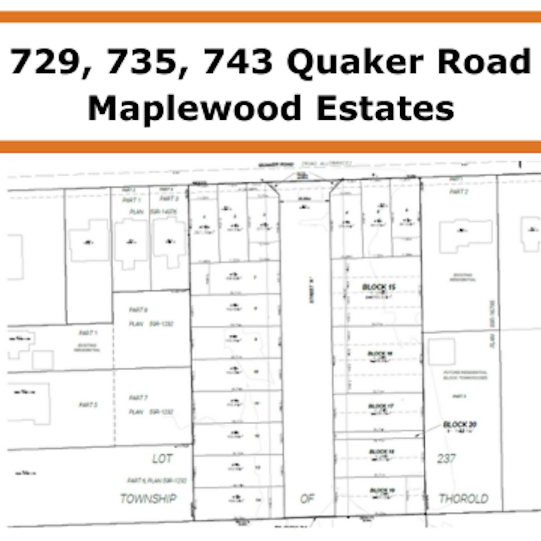 729, 735, 743 Quaker Road: Maplewood Estates