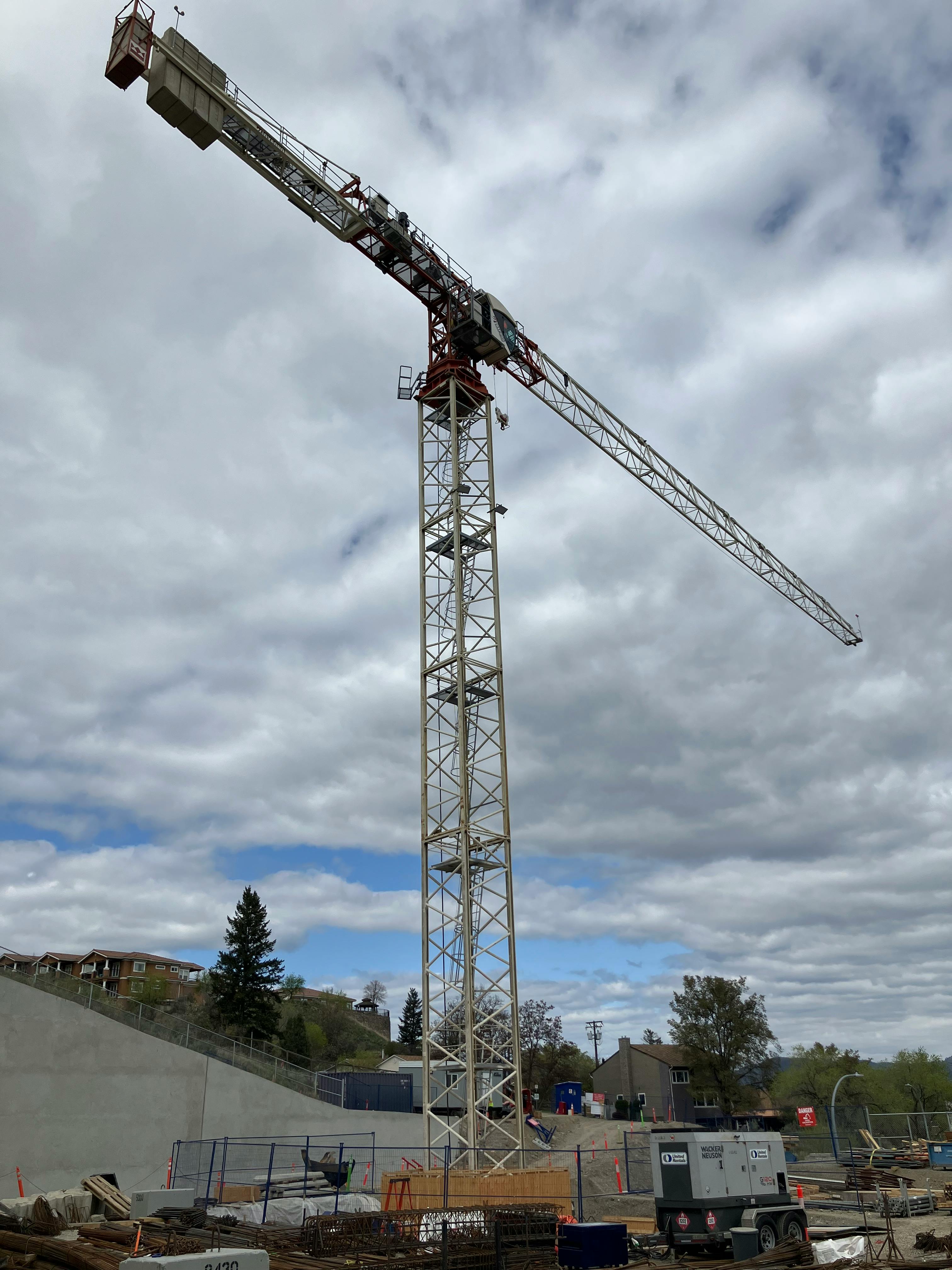 April 2026 - second tower crane assembled