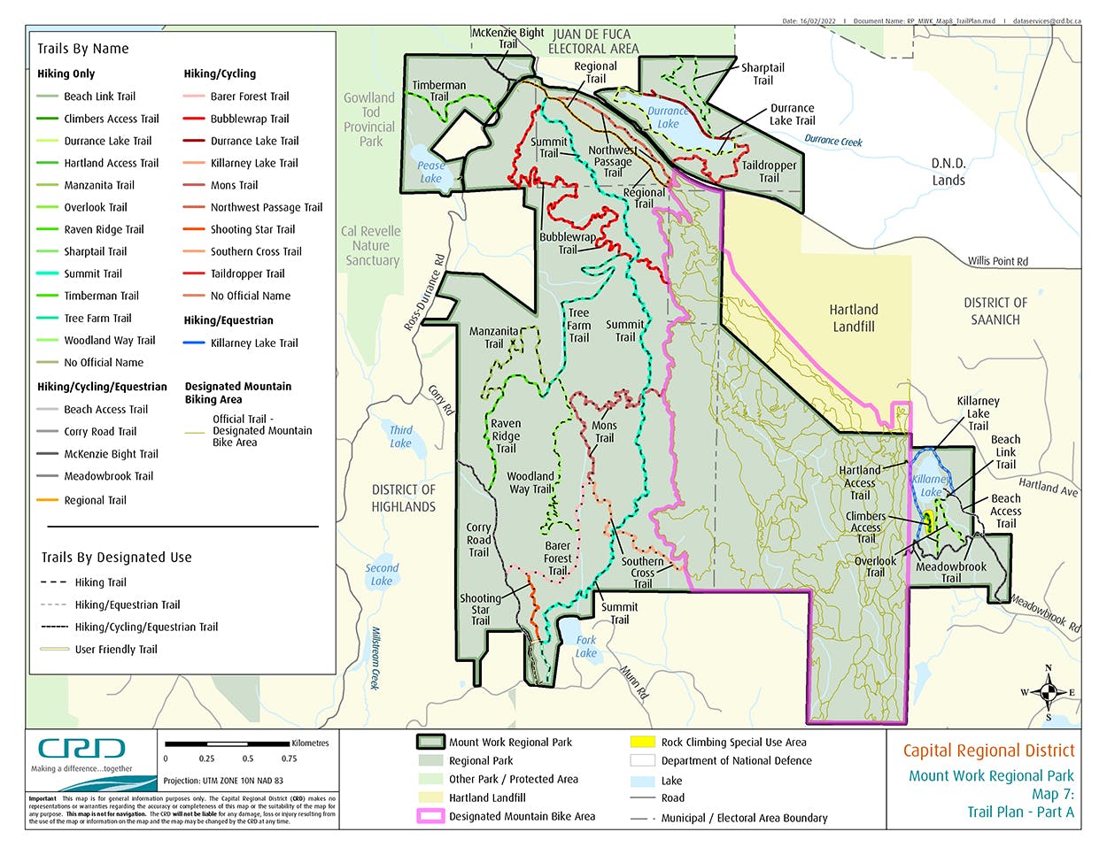 Map 7: Trail Plan Part A