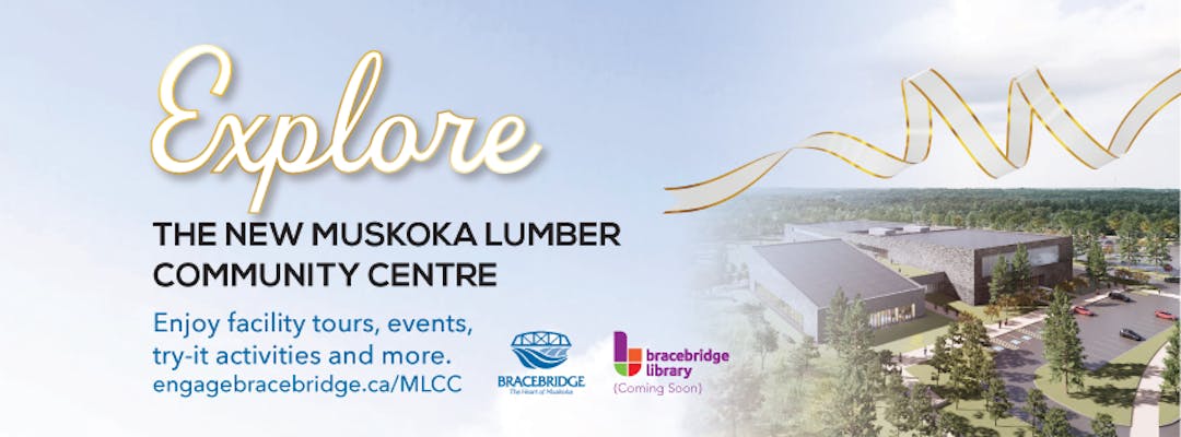 View of the Muskoka Lumber Community Centre as of August 2024