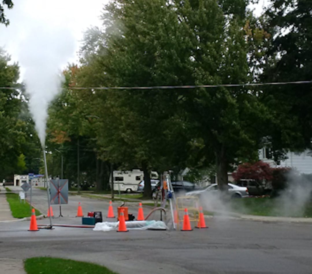 Image showing the curing process in a residential neighbourhood.