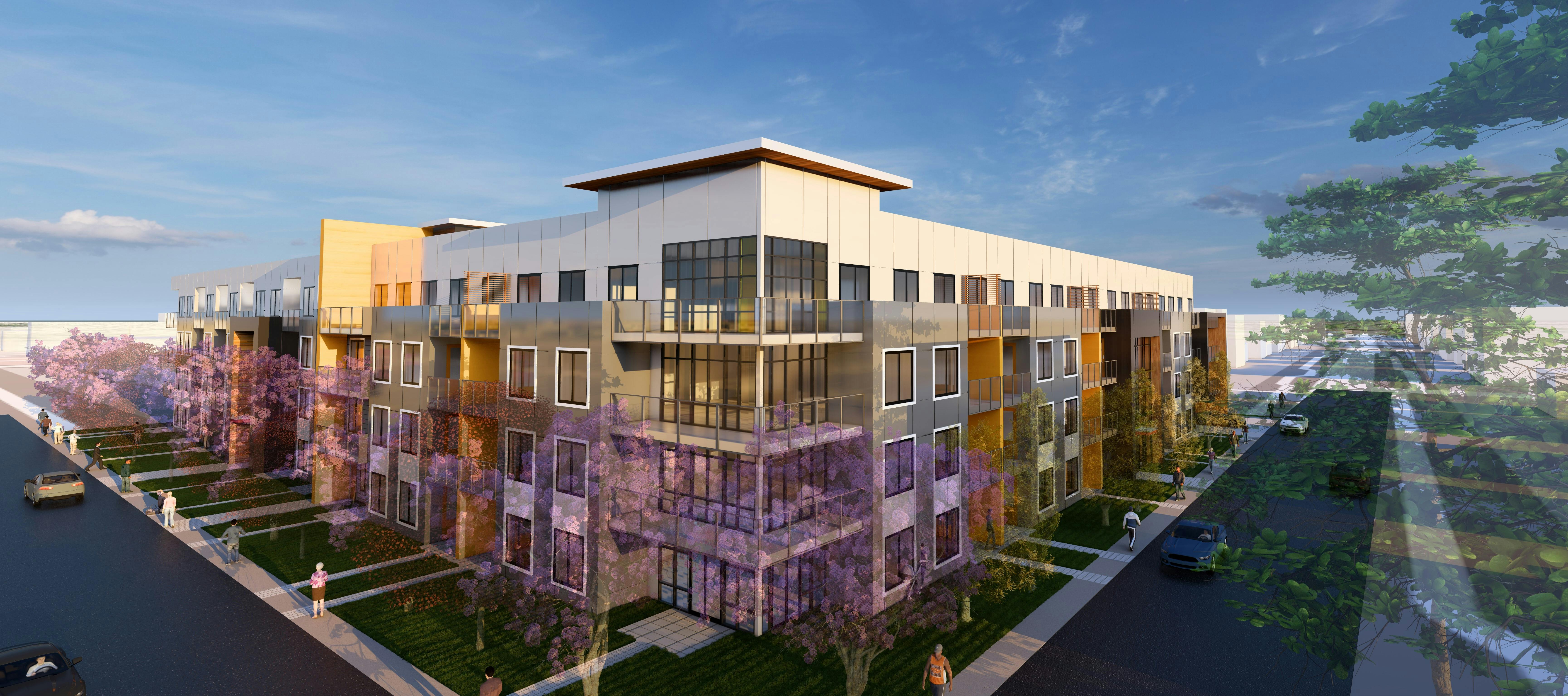 Apartment Building - View from the corner of 112 Street and 82 Avenue