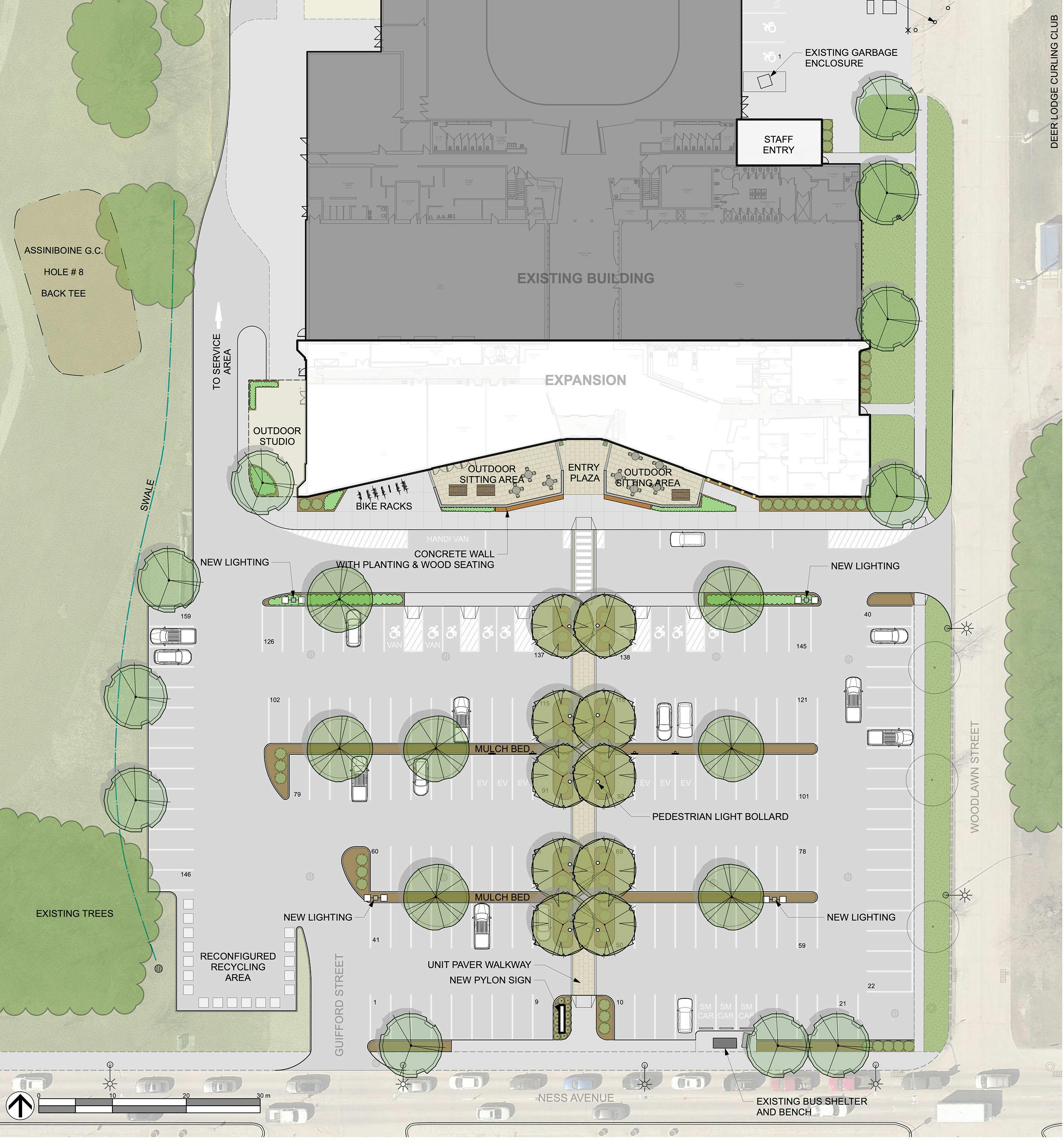 Site plan and parking