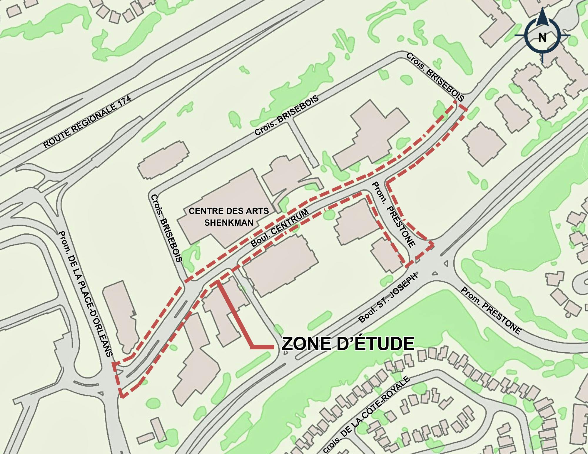 Plan d'aménagement de l'espace publique du Centrum Boulevard