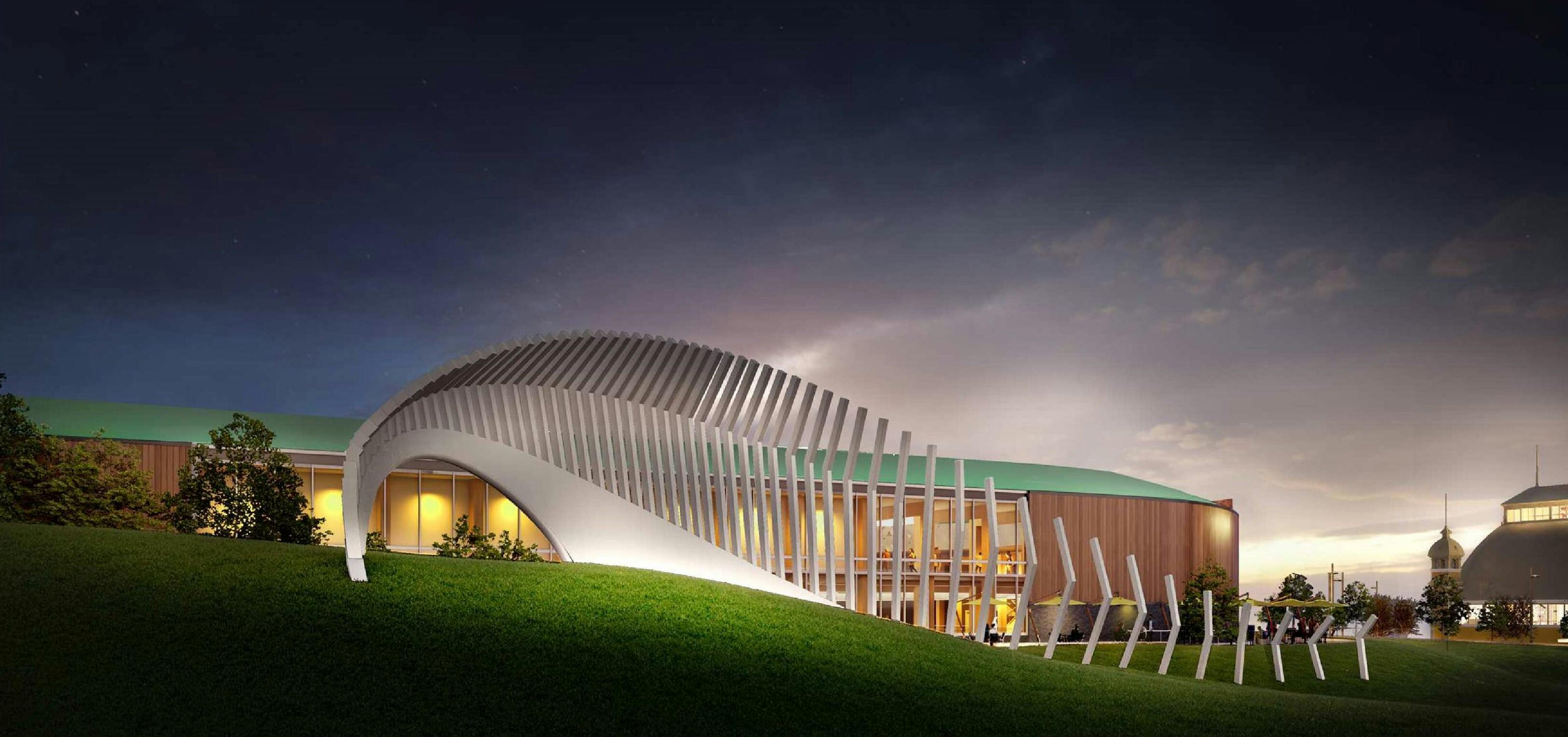 Exterior Event Centre Rendering