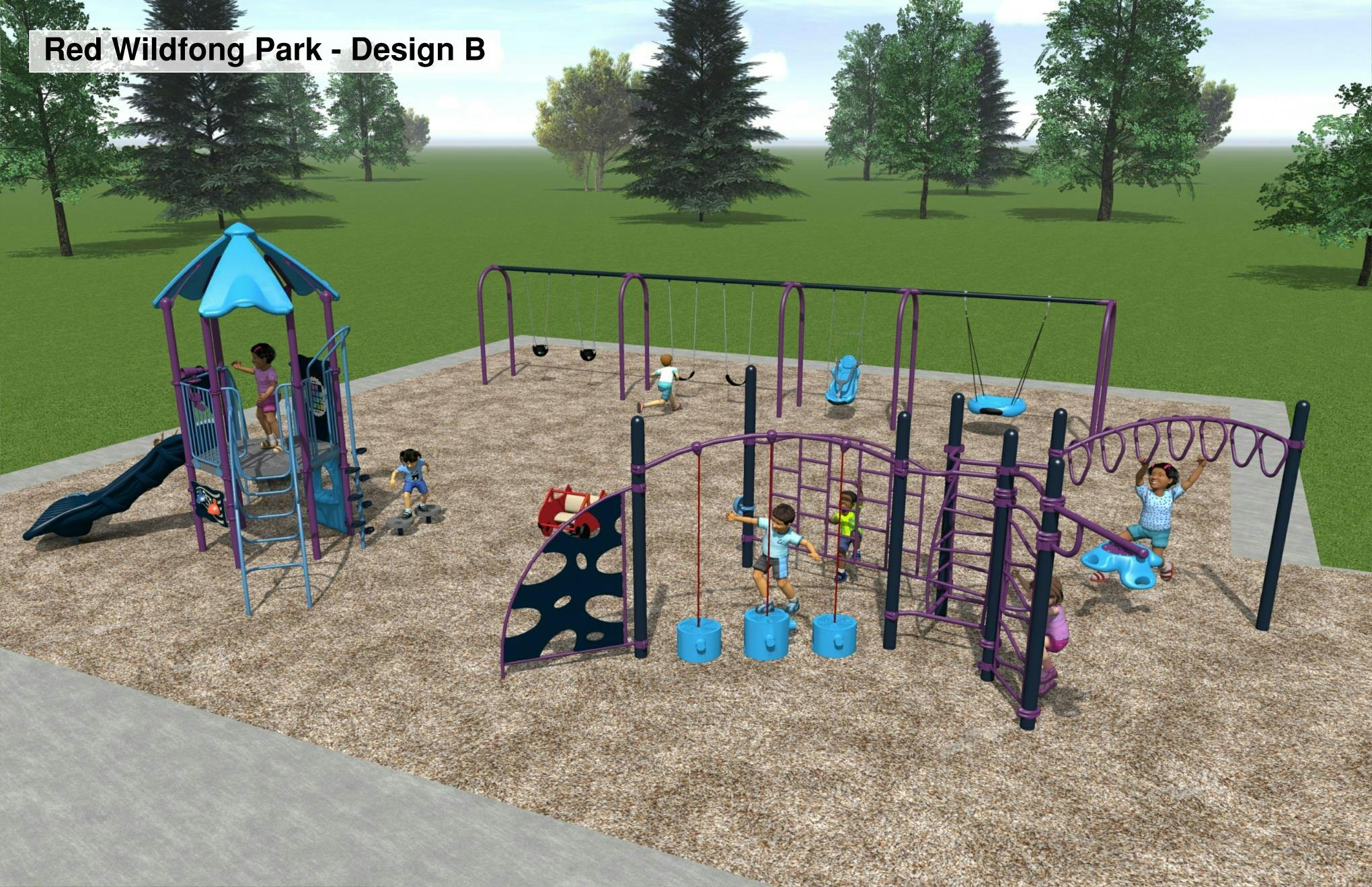 Red Wildfong Park - Design B - Chosen Playground
