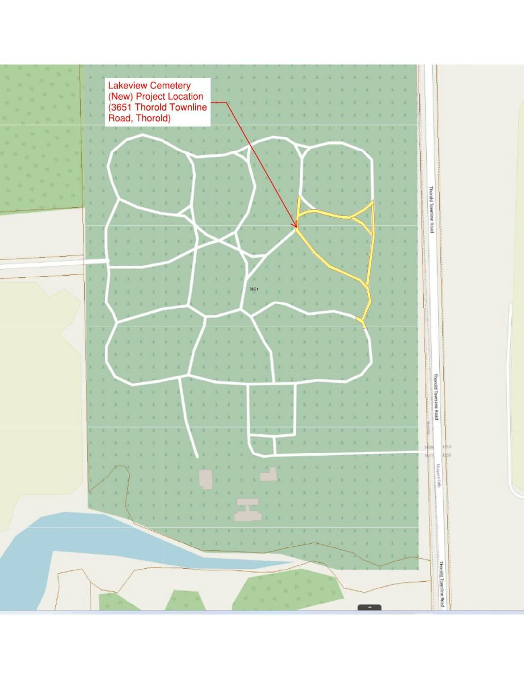 Lakeview Cemetery Project Location