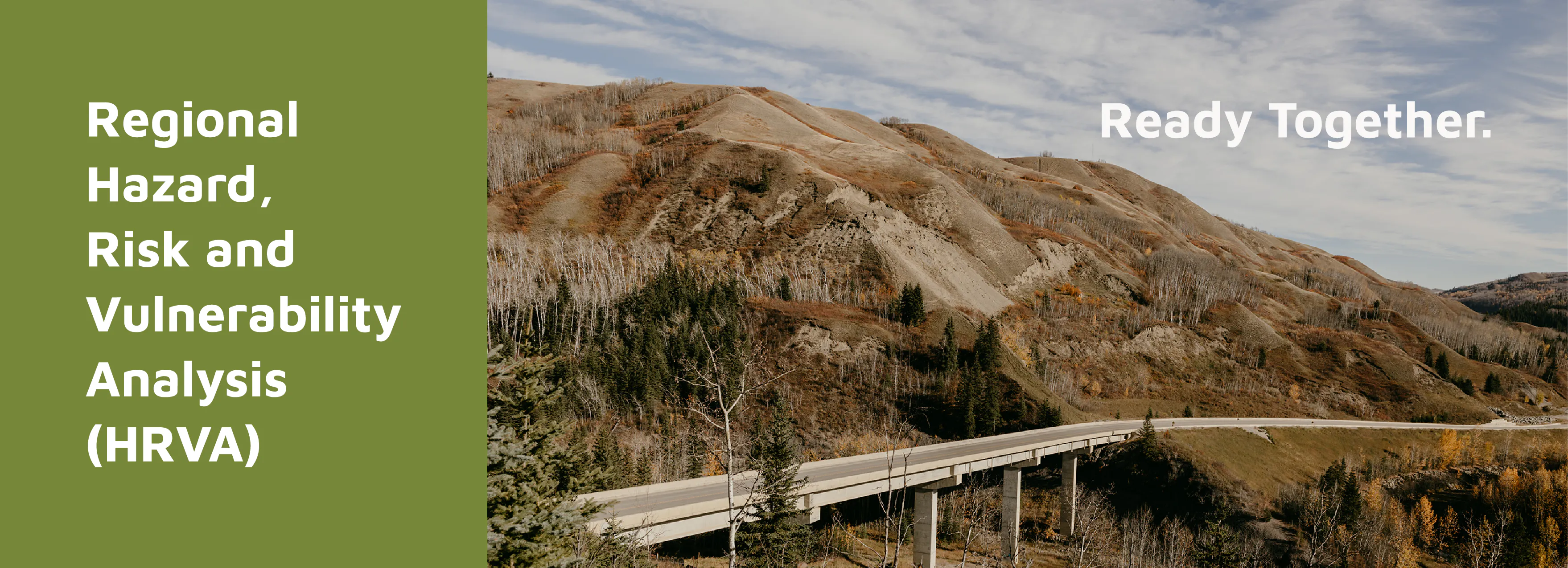A fall landscape in the Peace River Regional District in northeast British Columbia set against rolling hills