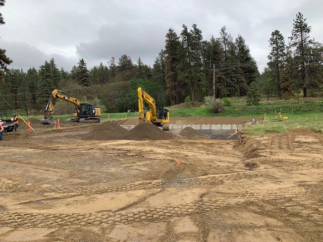 Site work underway, May 10 2023