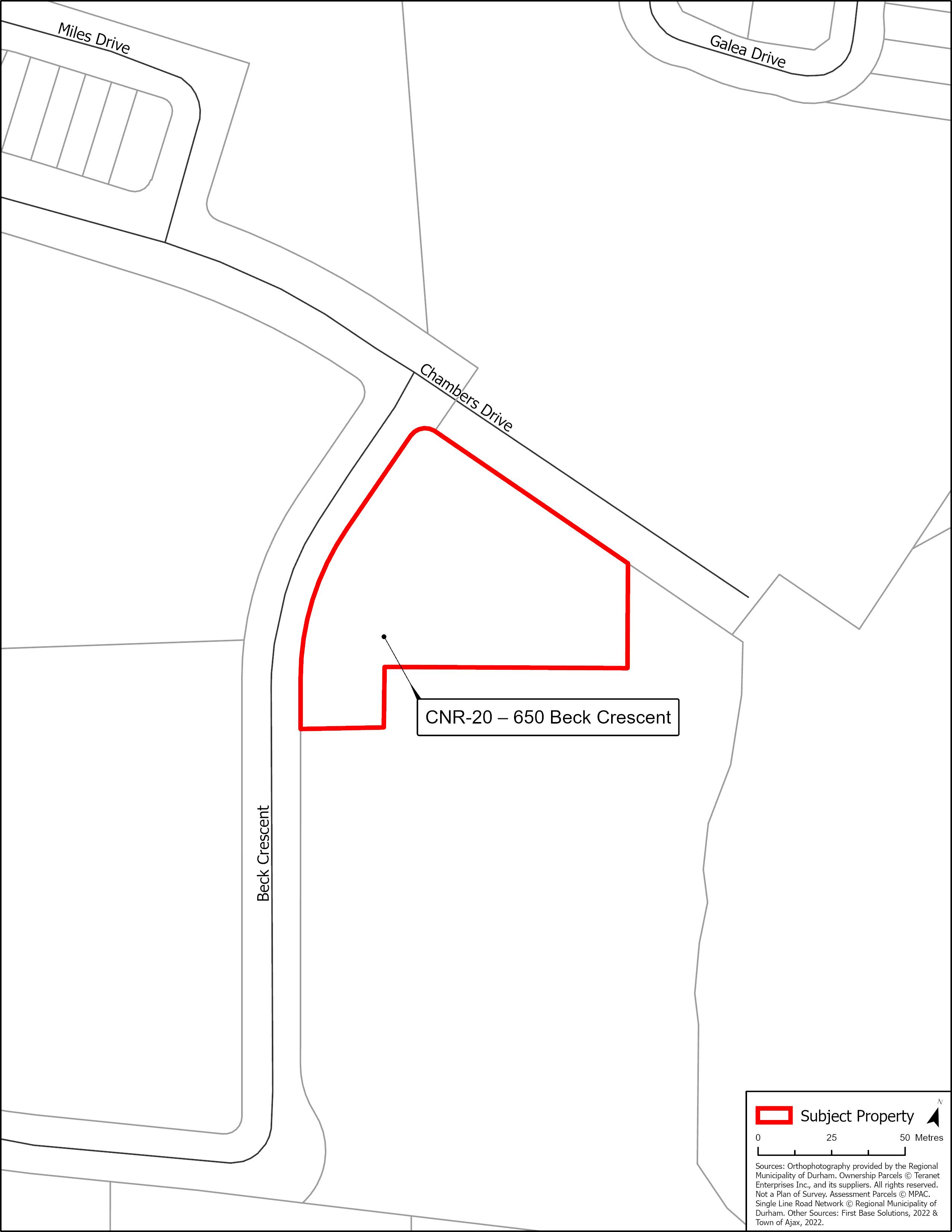 Map of CNR-20 - 650 Beck Crescent