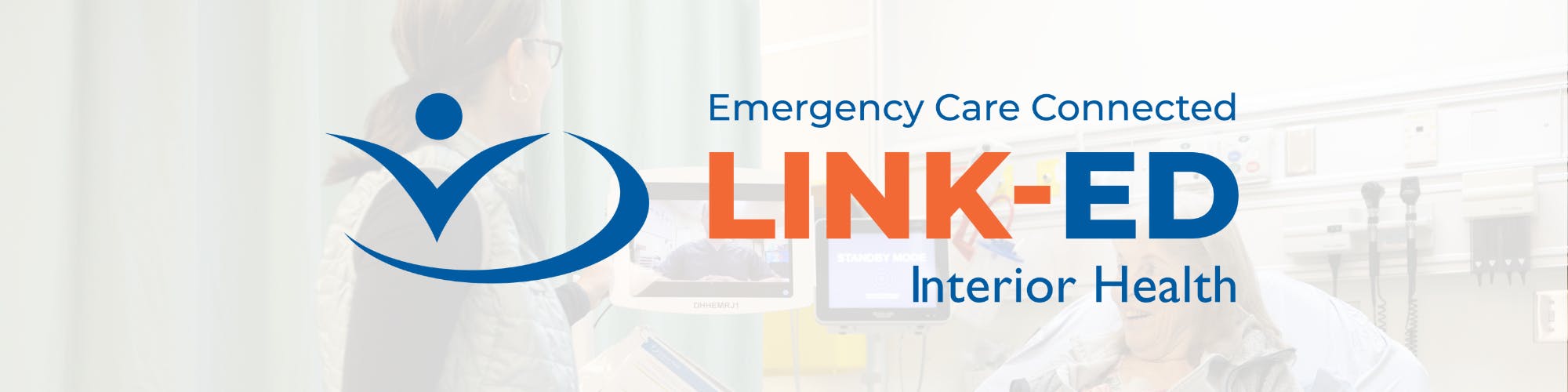 Patient and nurse in the emergency department with a virtual doctor on an iPad