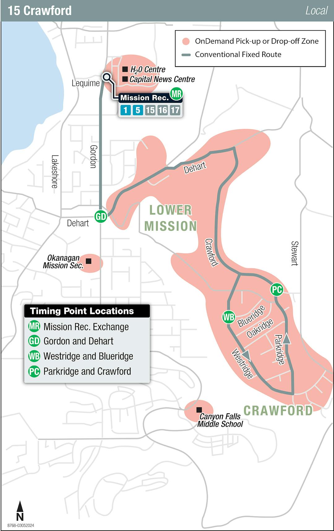 Crawford OnDemand Zone and Fixed Route
