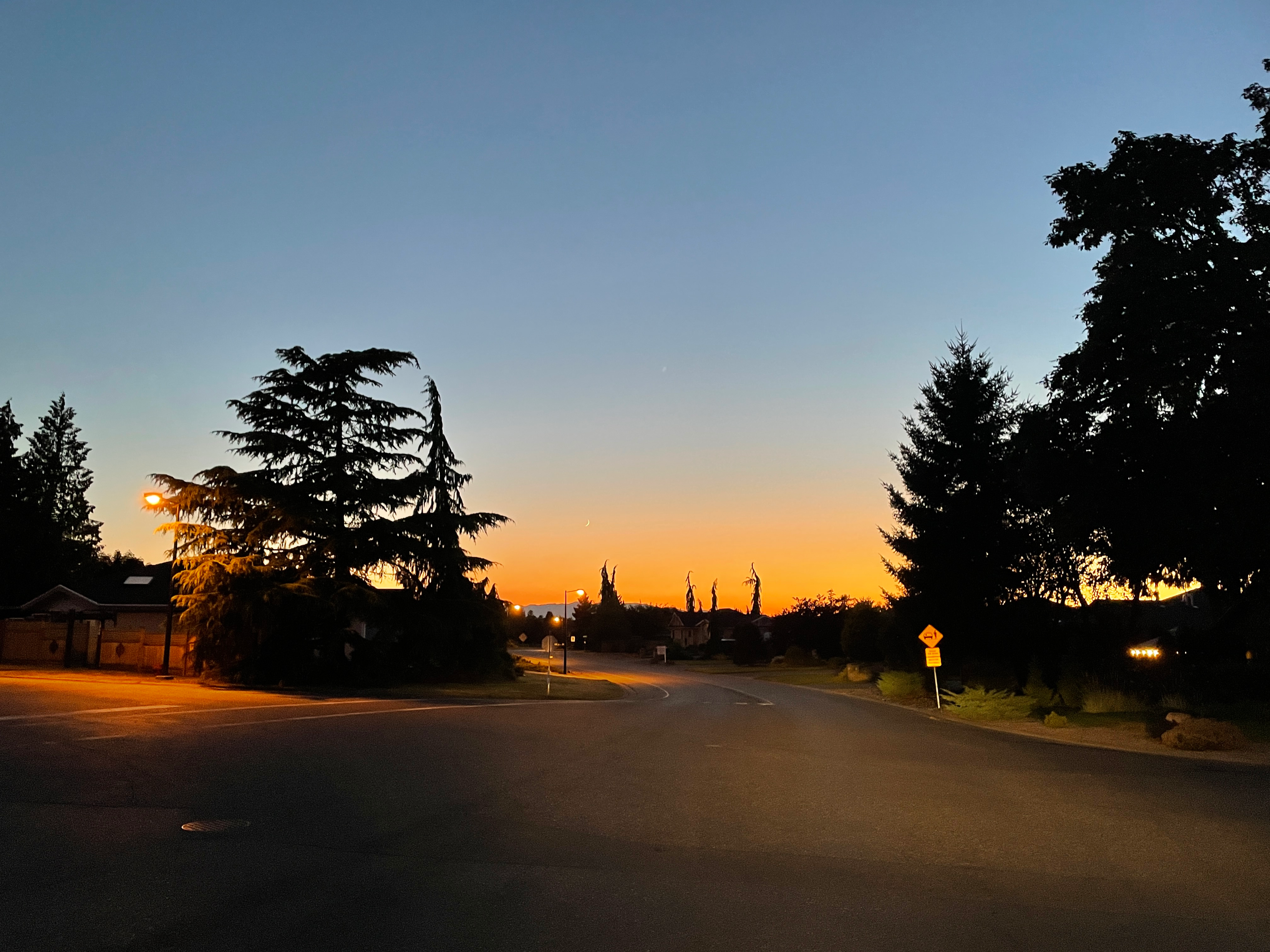 New Moon over French Creek