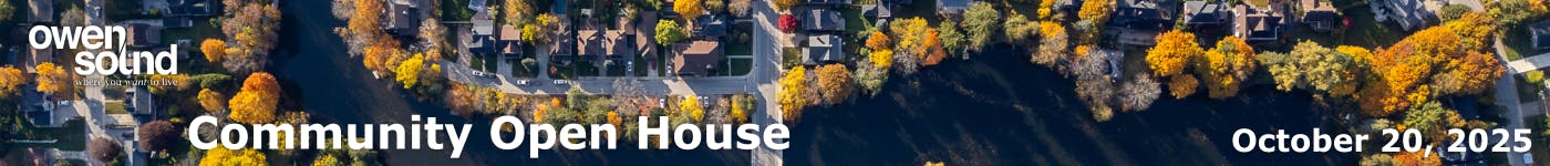 Banner to promote Community Open House 2025