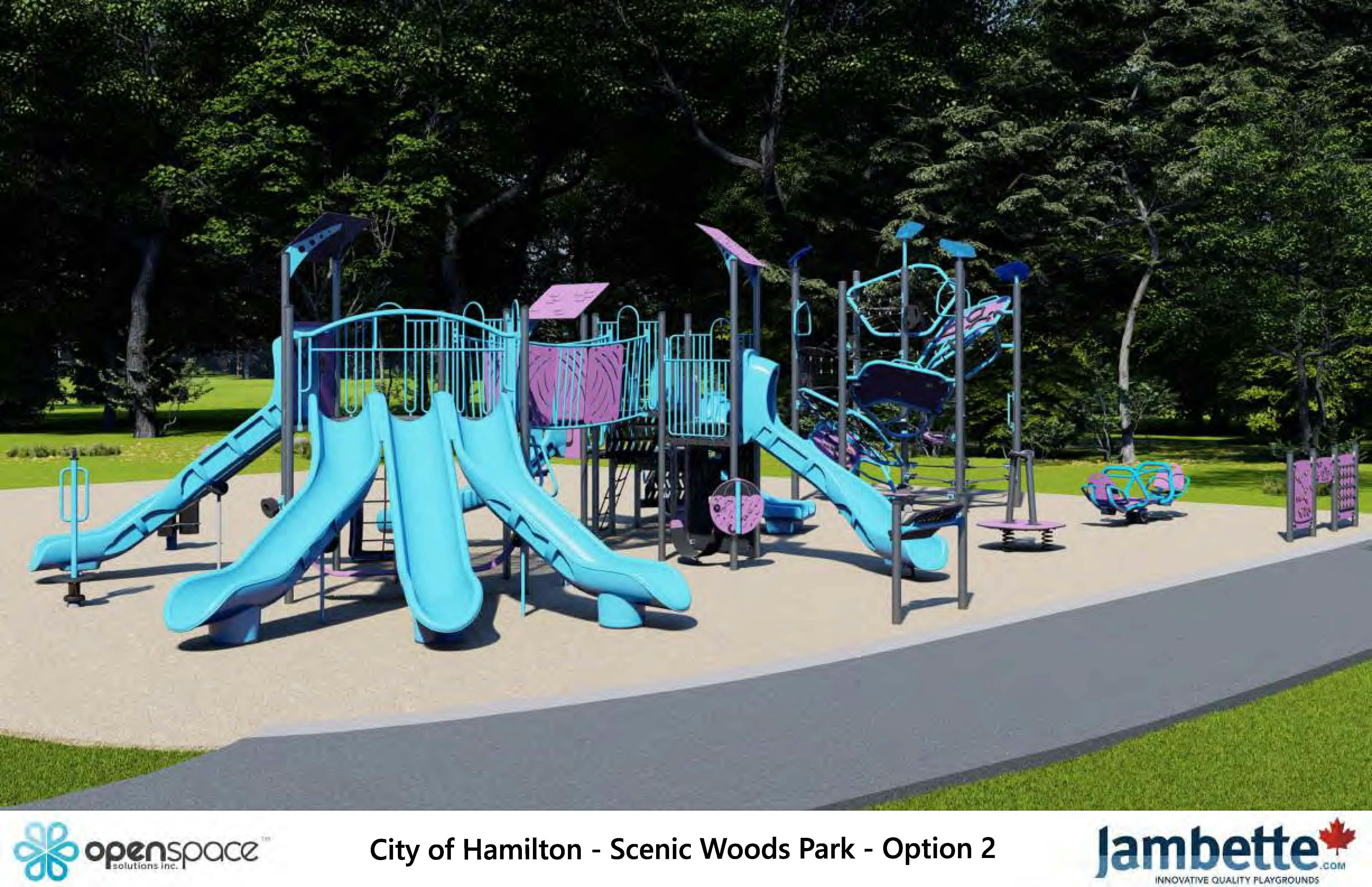 Scenic Woods Park - Playground Renderings Option 2