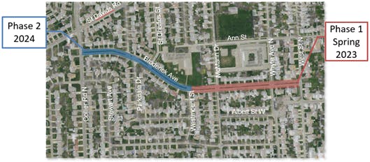 Aerial View of Project Location- Phase 1 & 2