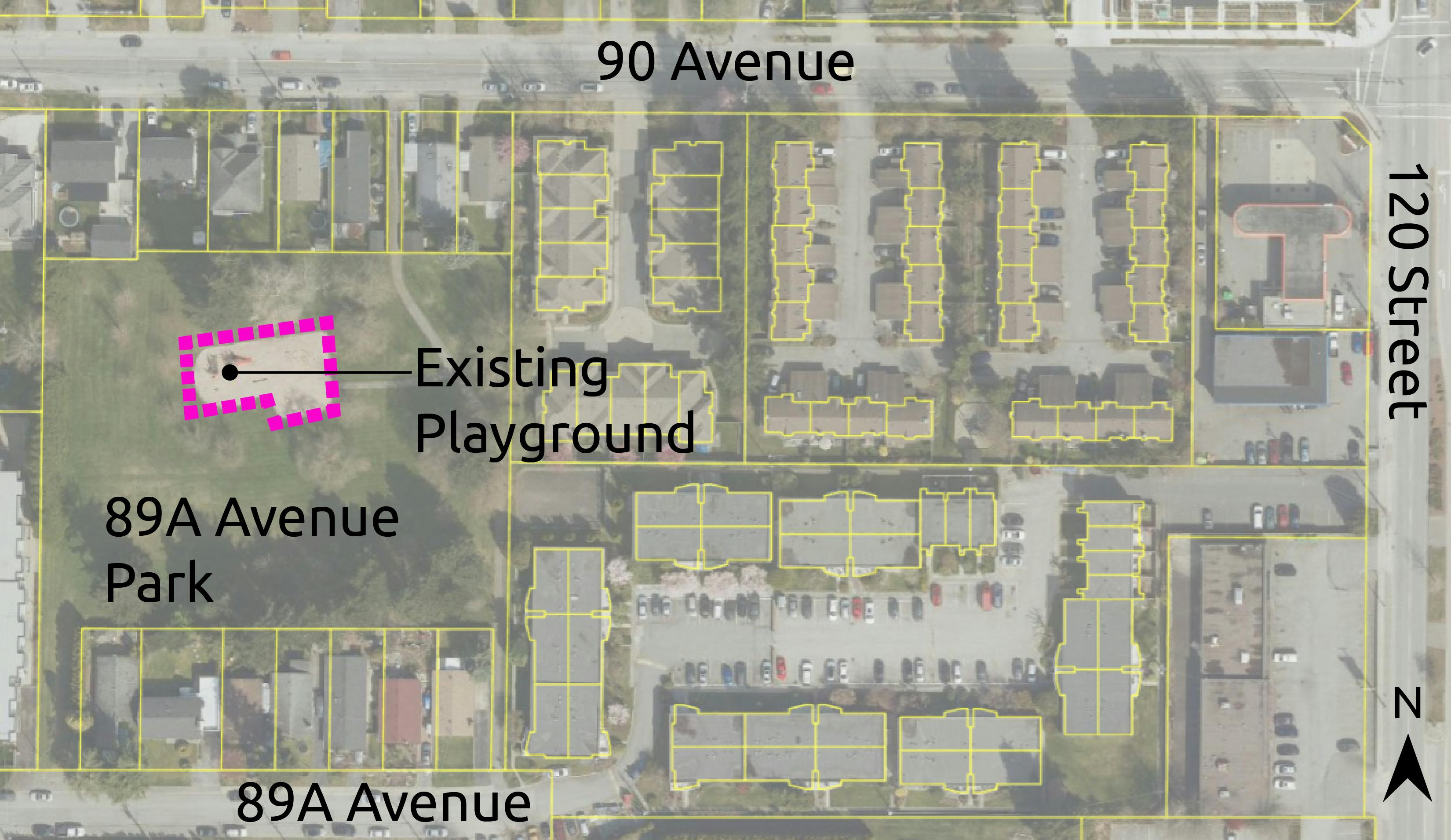 89A Avenue Park - Location Map