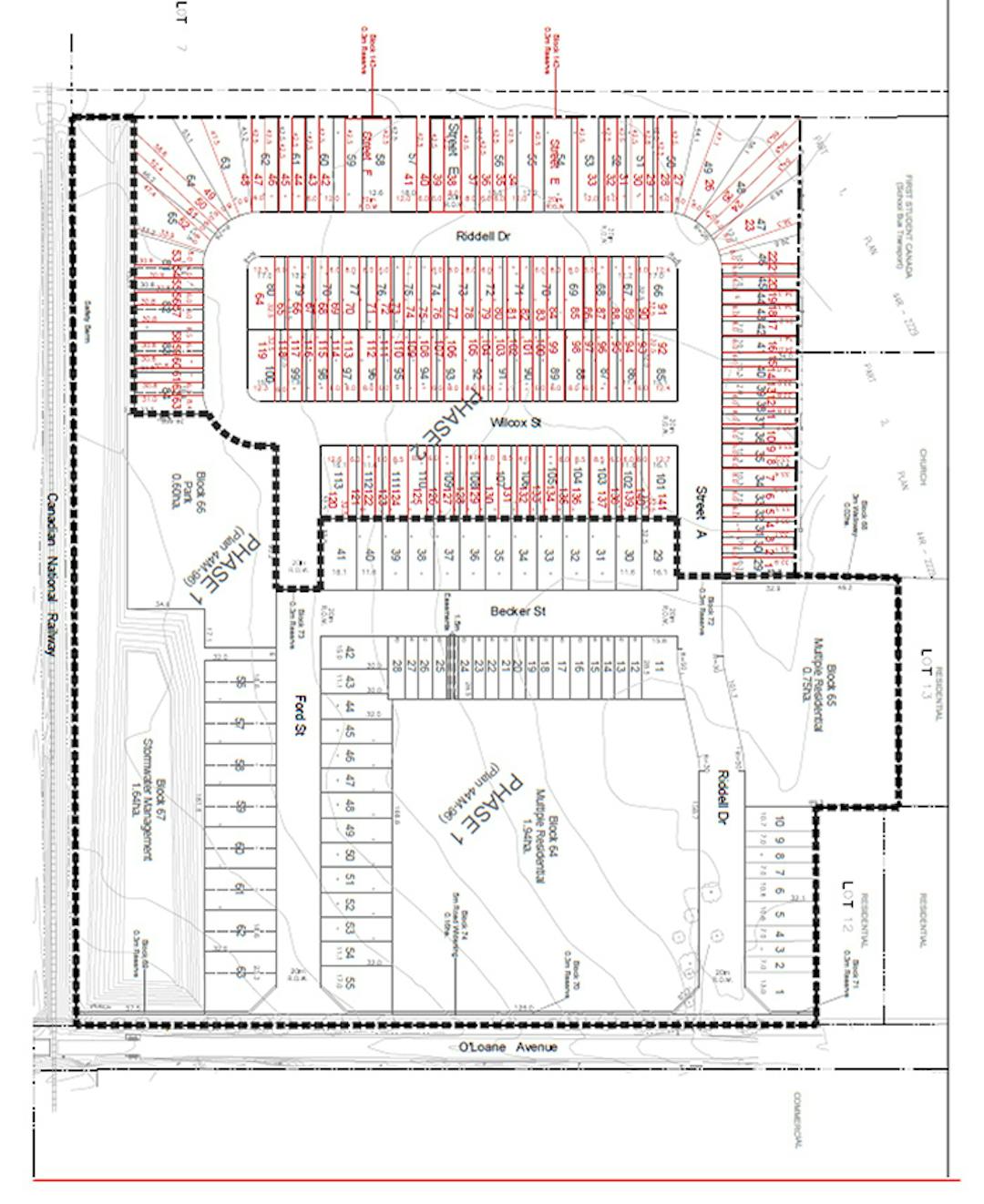 Draft plan of subdivision