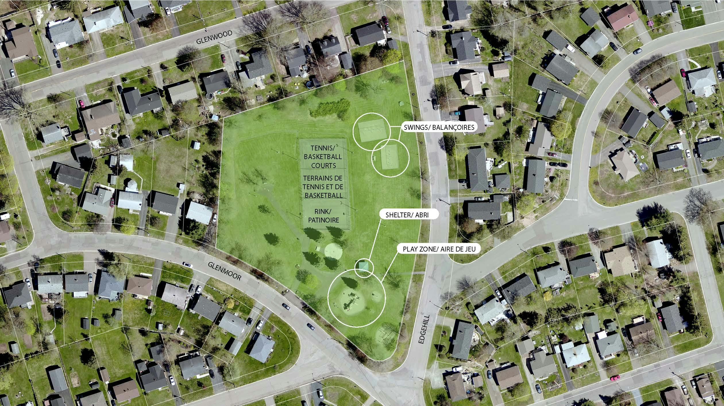 vue aérienne_emplacement et caractéristiques du parc