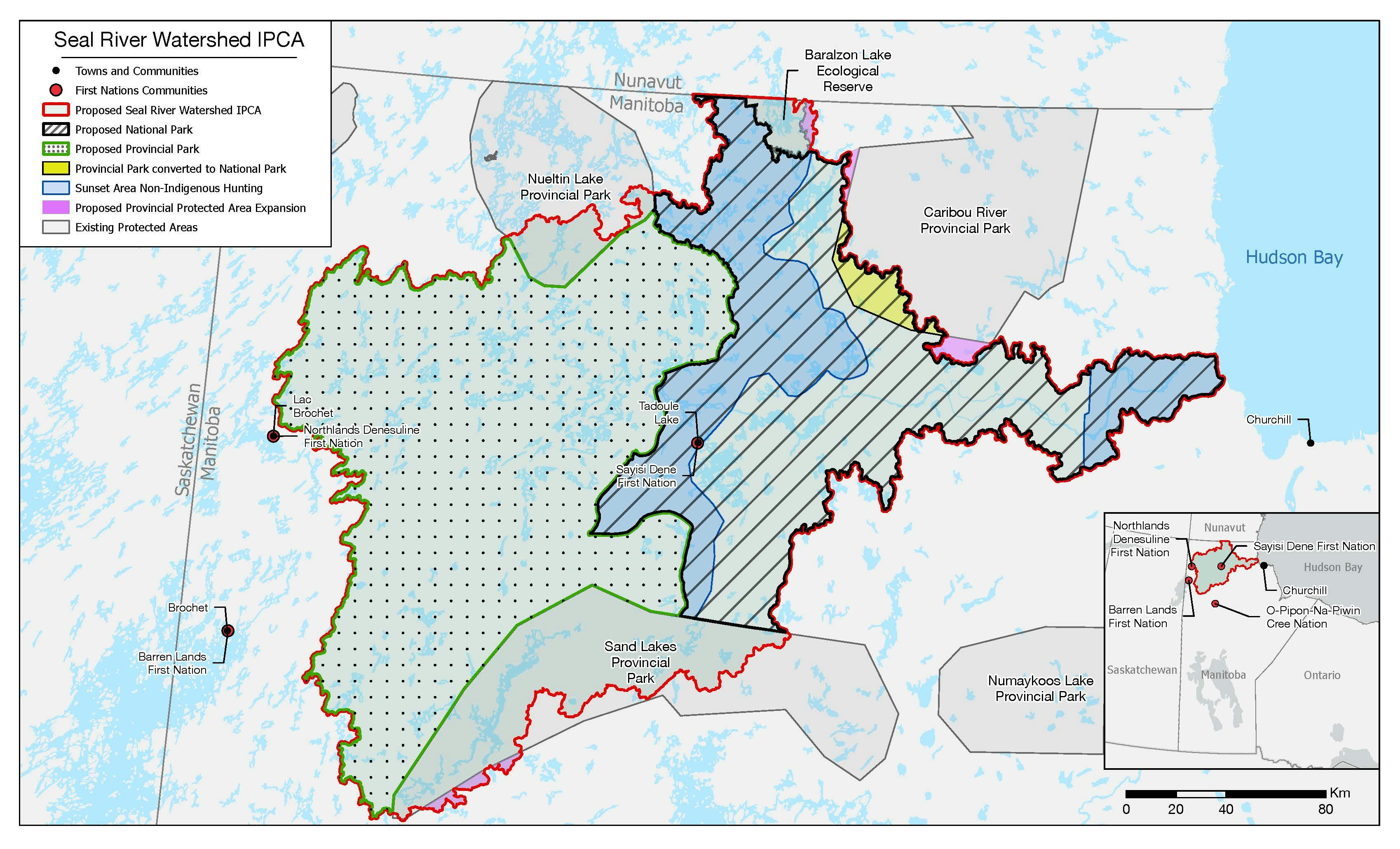 Map of the Proposed Seal River Watershed IPCA