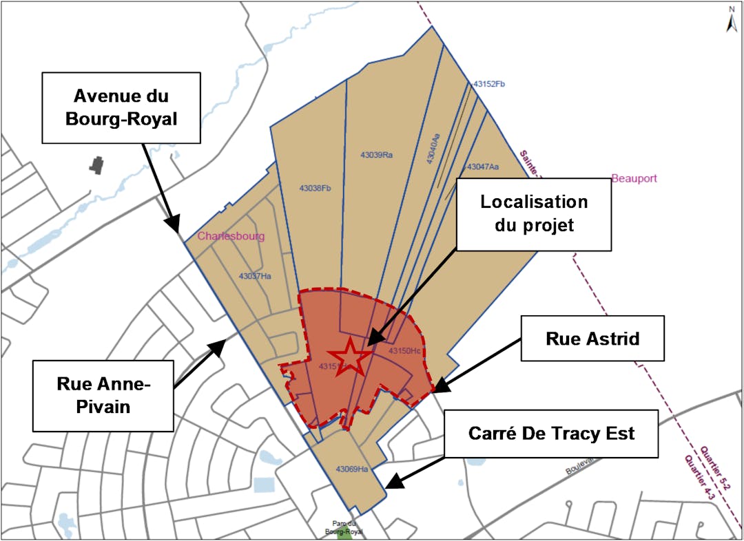 Carte du site concerné