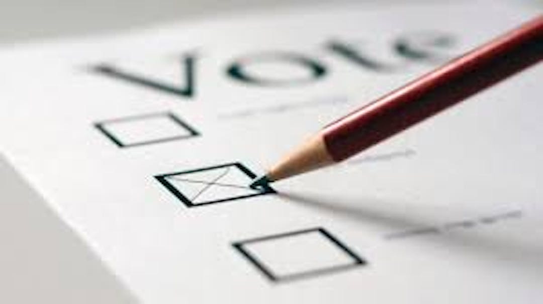 Marking a choice of candidate on a ballot