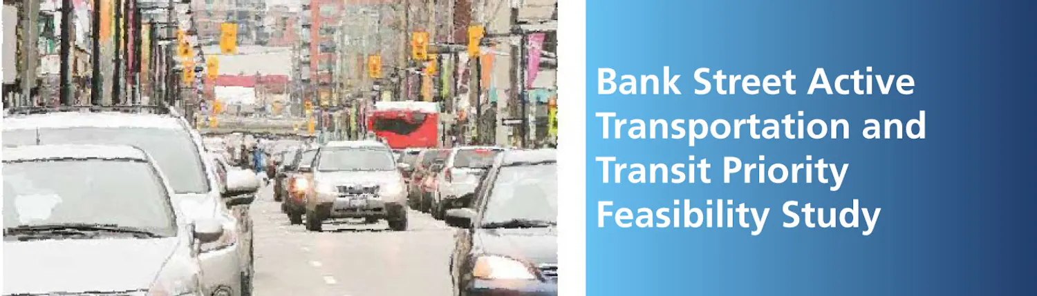 Car traffic on Bank Street in the Glebe.